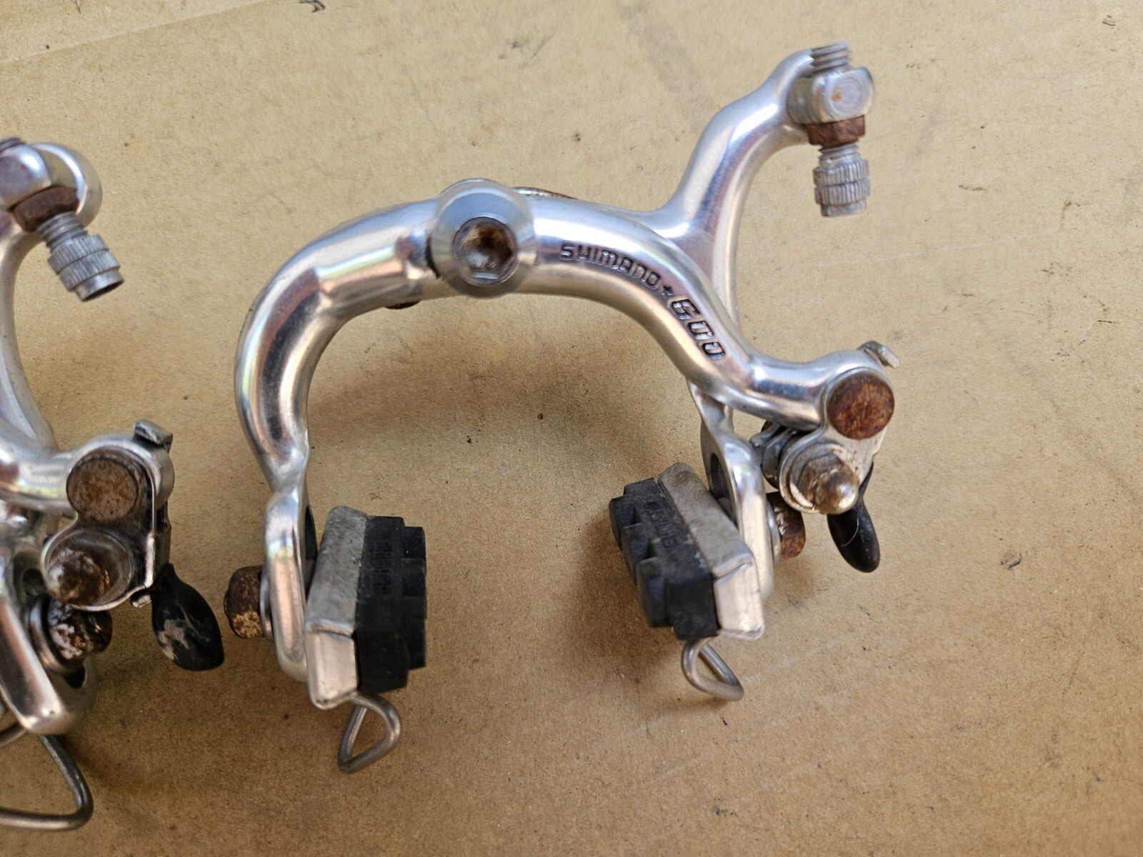 Shimano 600 Arabesque Road Bike Brake Calipers Front + Rear Set Japan low miles