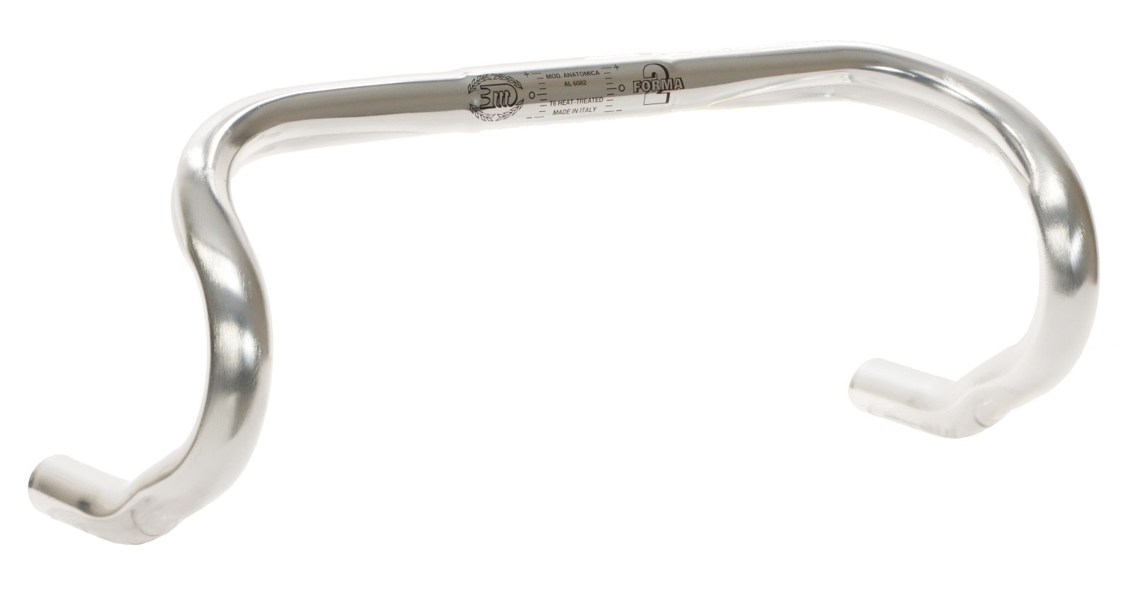 3TTT Forma 2 Anatomic Bend Road Handlebar Silver 26mm 40cm NOS, NEW, NIB 3T