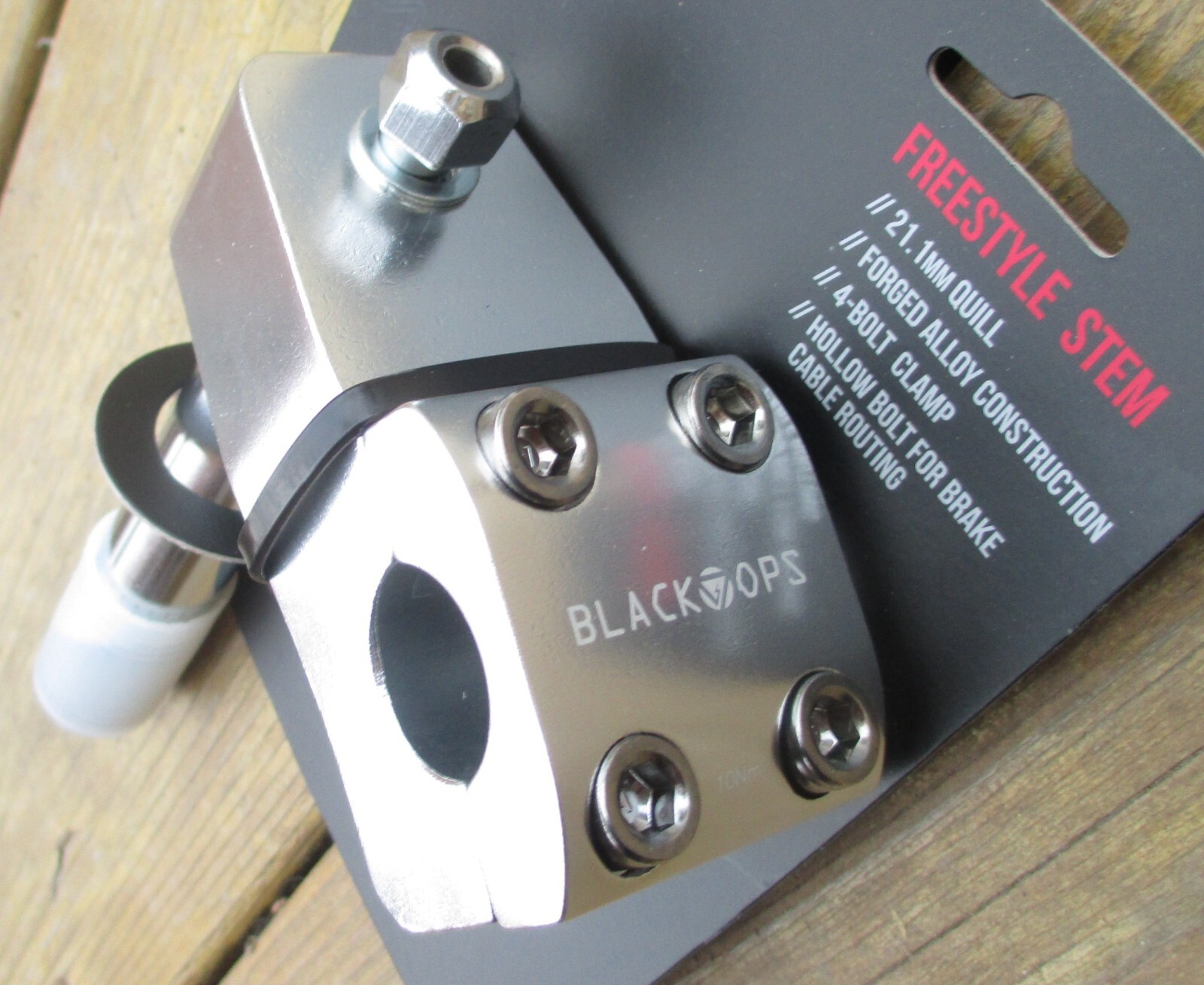 Stem Black Ops 21.1mm Quill Free Style Stem L50mm 22.2 clamp