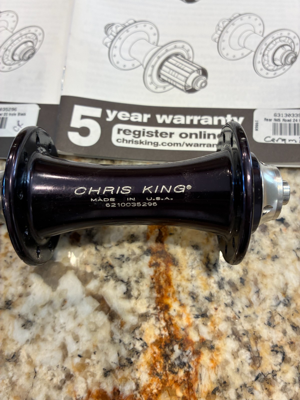 Chris King R45 Ceramic Rim Brake Hub Set – 20H / 24H – Shimano 11-Speed Black
