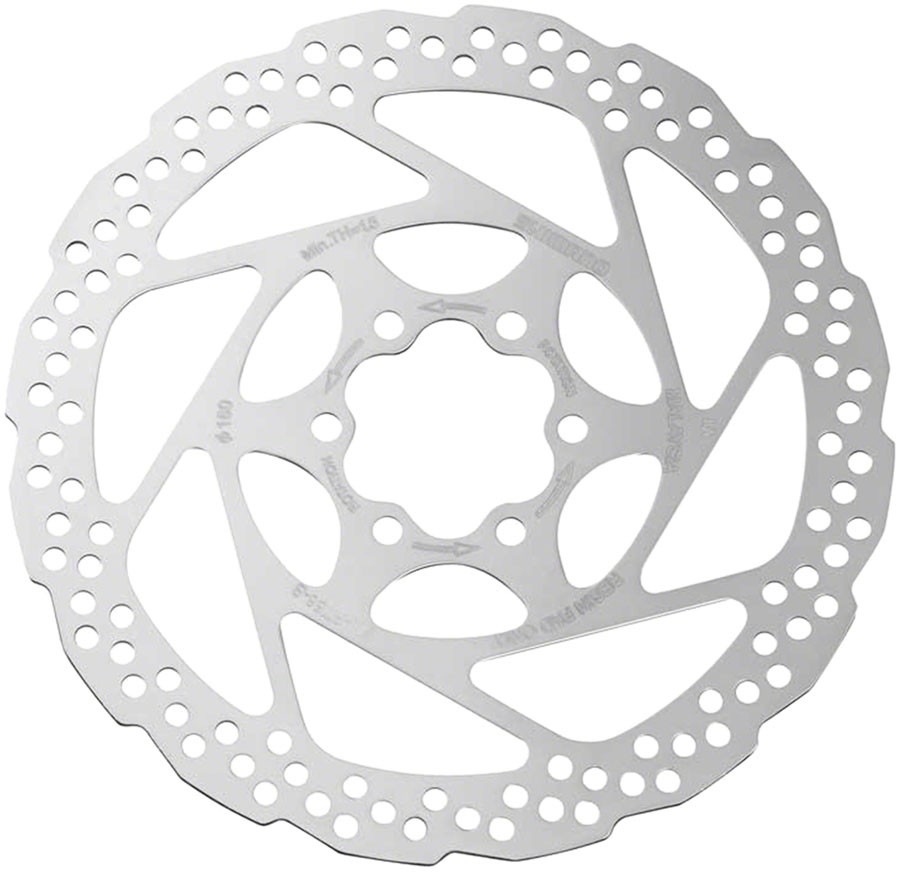 Shimano Deore SM-RT56-SP Disc Brake Rotor – 160mm, 6-Bolt, For Resin Pads Only,