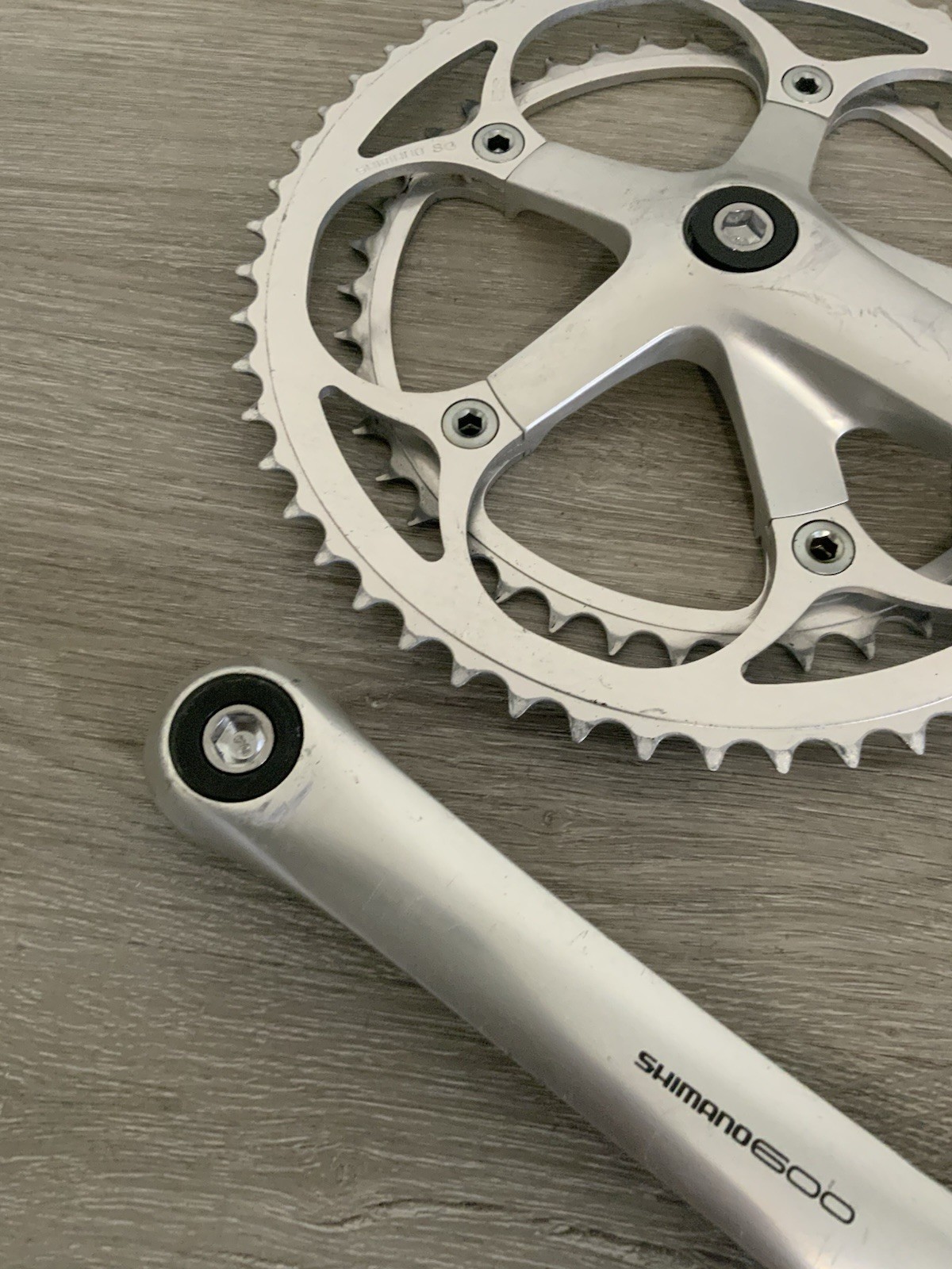 SHIMANO 600 ULTEGRA CRANKSET 6400 DOUBLE 175 MM ARMS 53-42 TOOTH