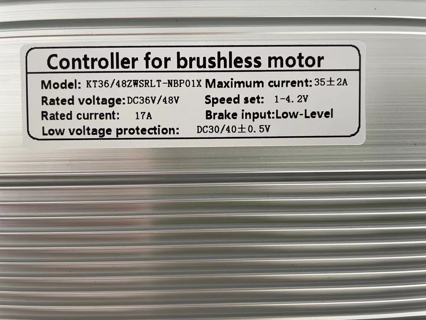 36V/48V 35A KT Brushless DC Motor Controller Ebike+KT-LCD8H/KT-LCD3 Display
