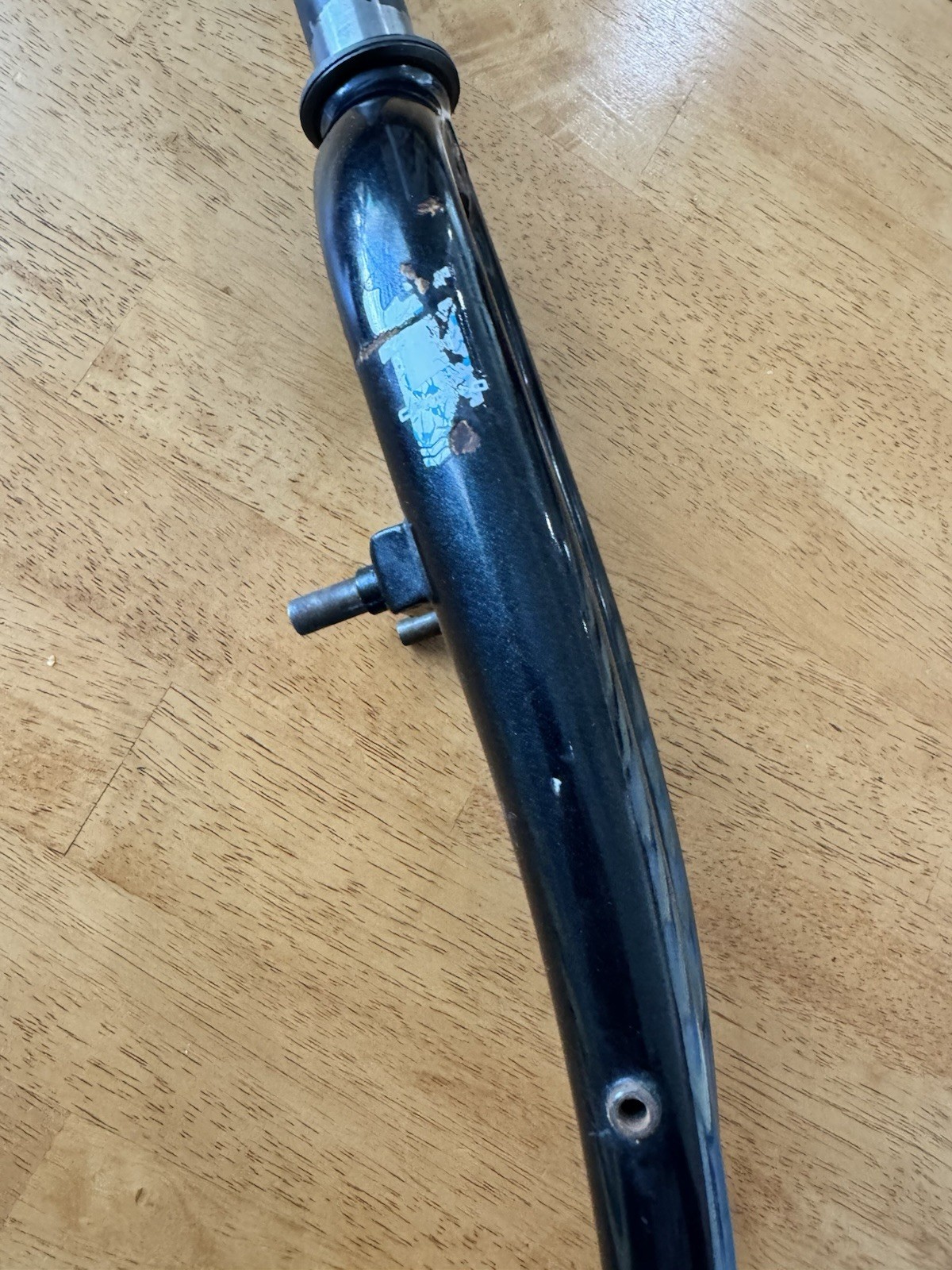 Vintage GT Mountain Bike Fork 1 1/8 Threaded Black V-Brake MTB 90s CRMO Mtn