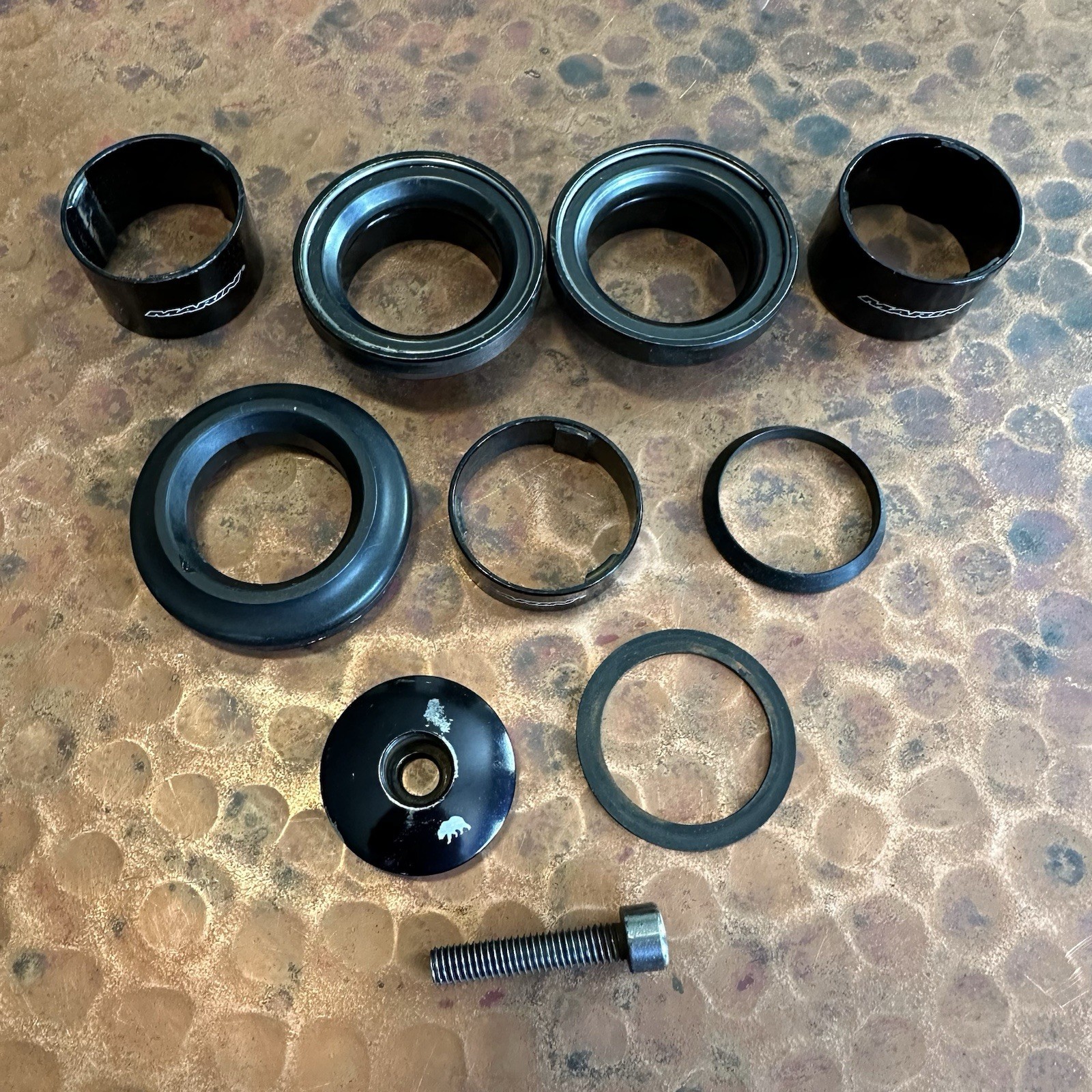 1 1/8 Marin Threadless Sealed Bearing Headset W/ Spacers Black Road Bike MTB
