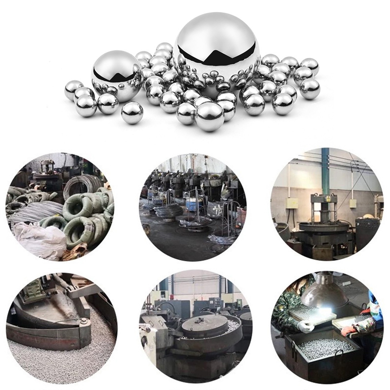 304 Stainless Steel Ball Bearings High Precision Solid Smooth Ball 1mm – 10mm