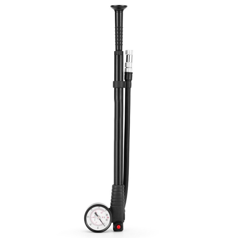 Portable Hand Pump for Mountain Bikes Inflates Tires Up to 300 PSI with Ease