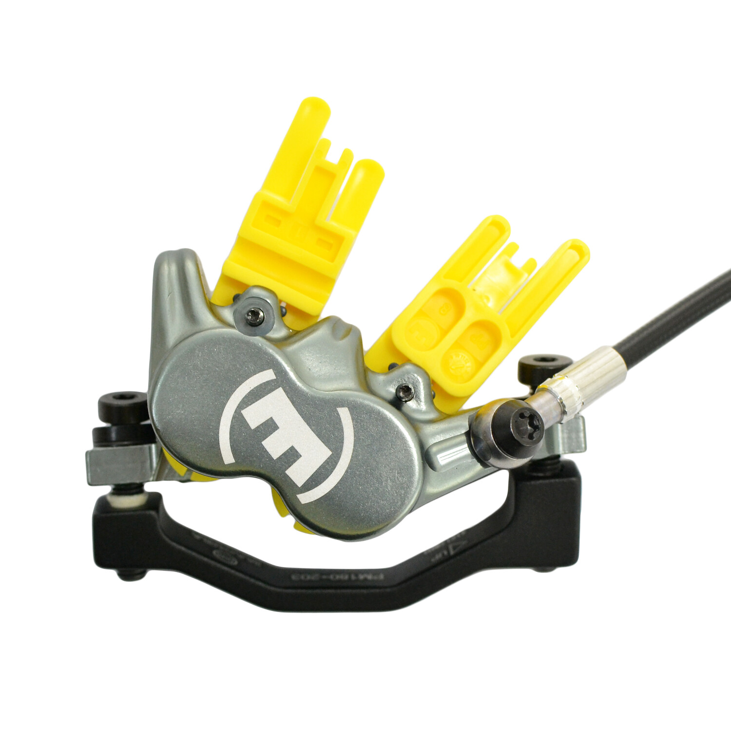 Magura MT7 Pro 4-Piston Post Mount Hydraulic Disc Brake Set w/ 203mm Rotor (F+R)