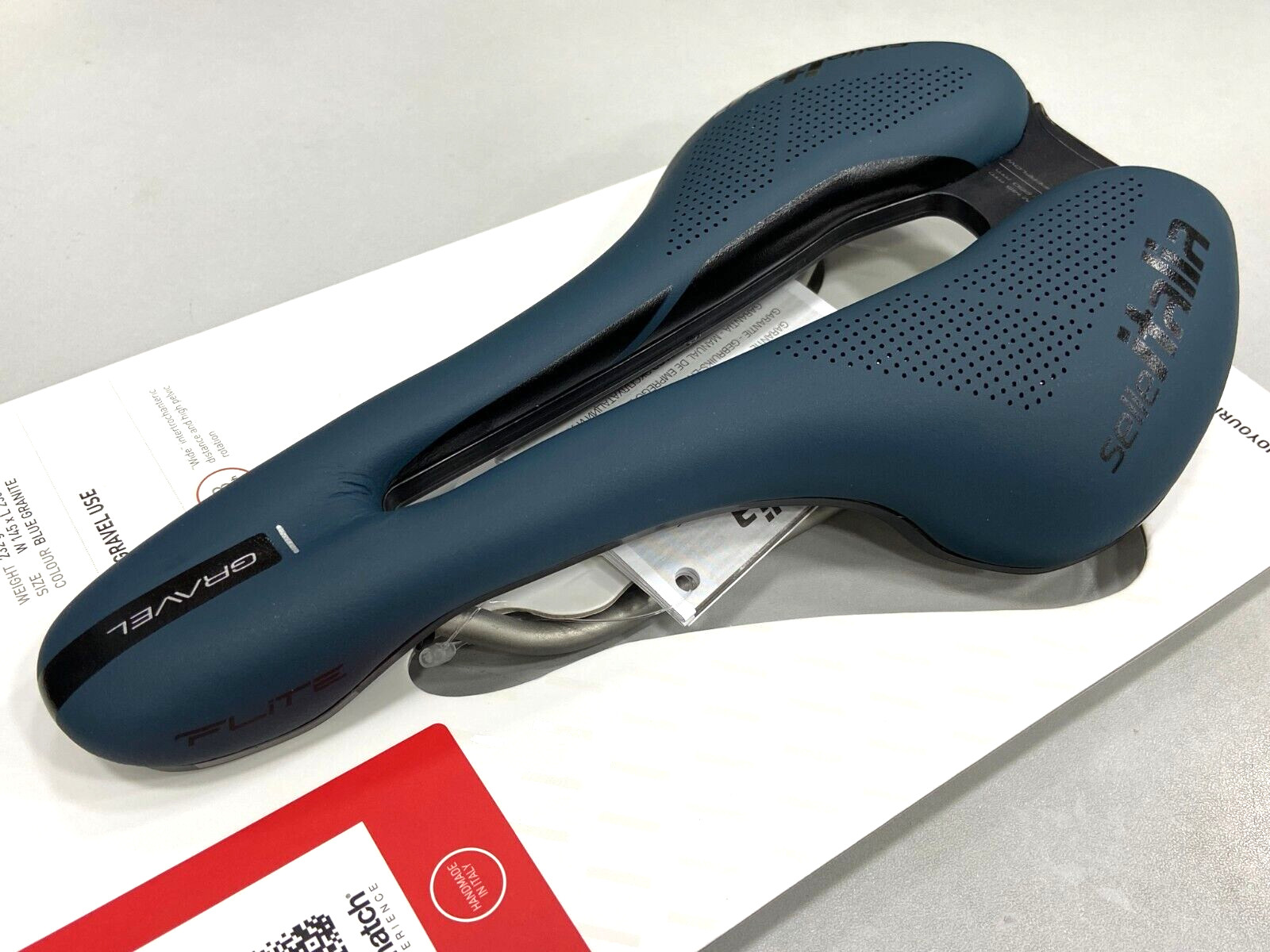 Selle Italia Flite Boost Gravel Ti316 Superflow L3(145x250mm) Saddle Blue Granit