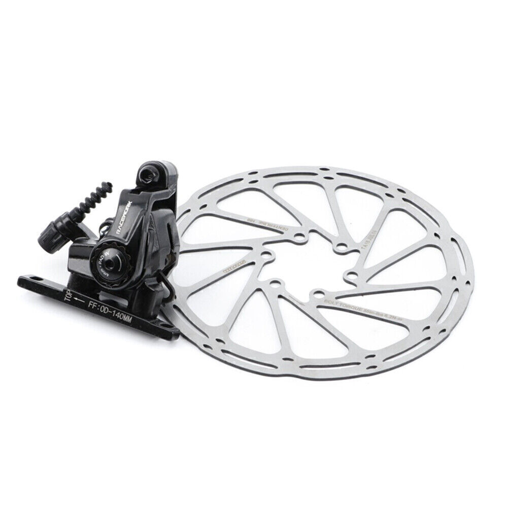 RACEWORK Disc Brake Calipers MTB Bicycle Speed Clip Dual Piston Set With Rotor