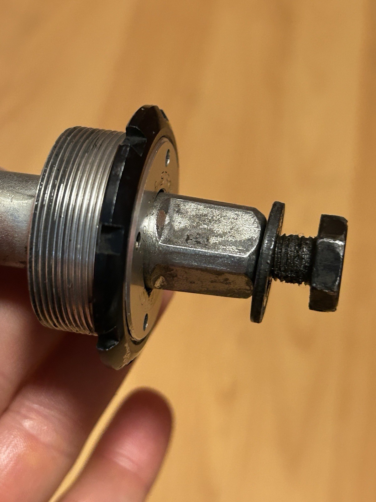 Vintage STRONGLIGHT Bottom Bracket 68 x 123 mm Triple BSA Cartridge Steel Axle