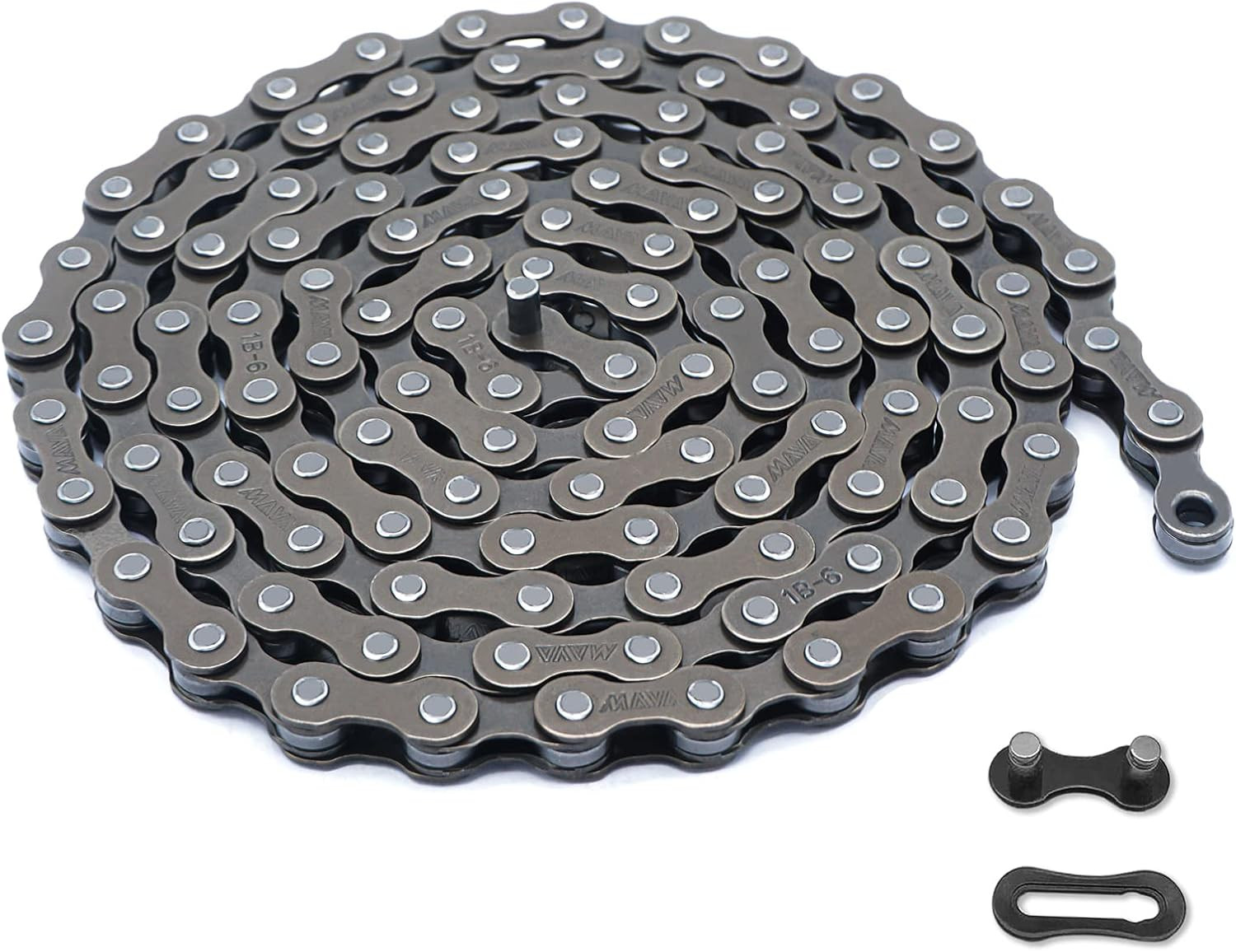 6/7/8 Speed Bike Chain 116 Link 1/2×3/32″ for MTB Road Bicycle Steel