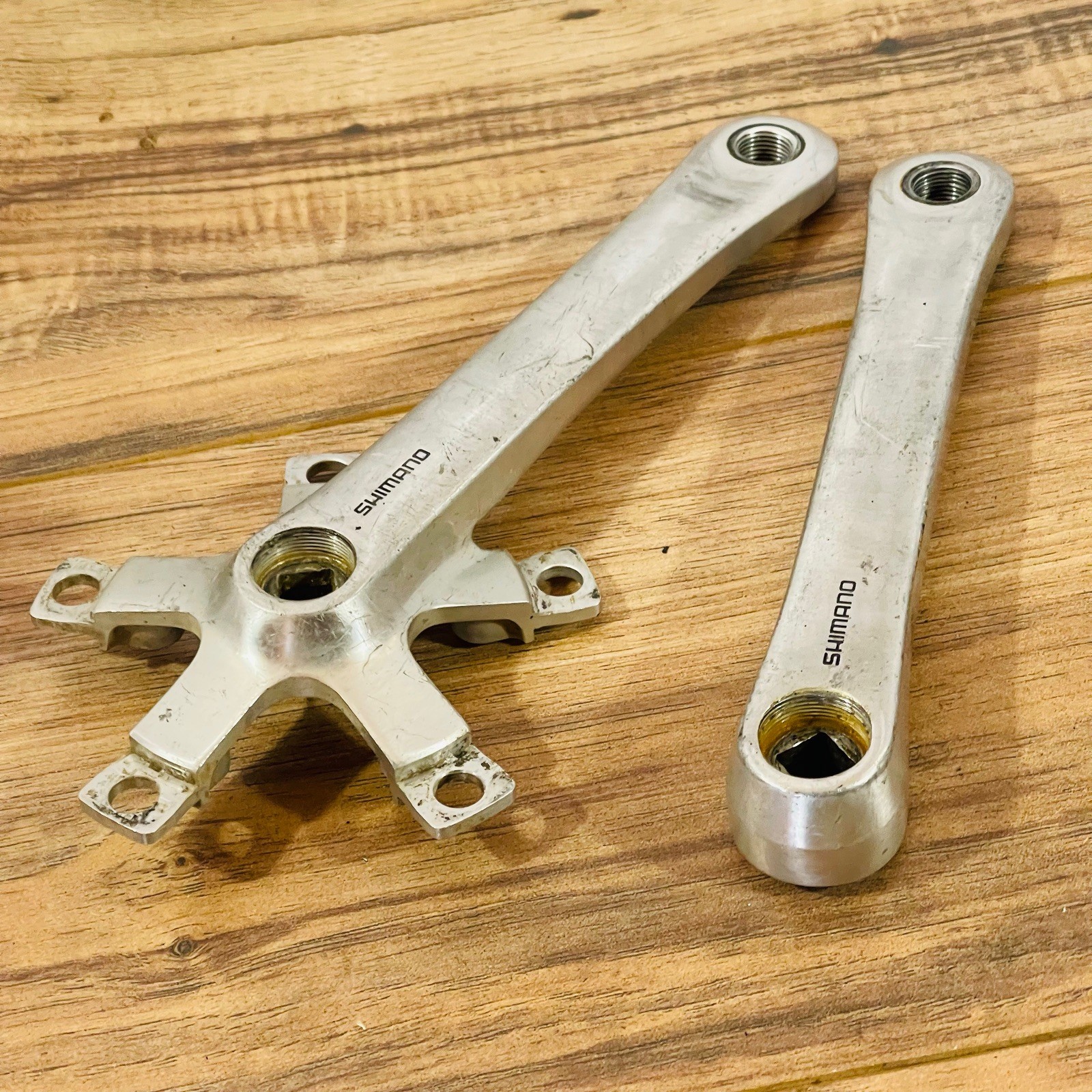Vintage Shimano Deore XT FC-M730 175 Square Taper Crank Arms