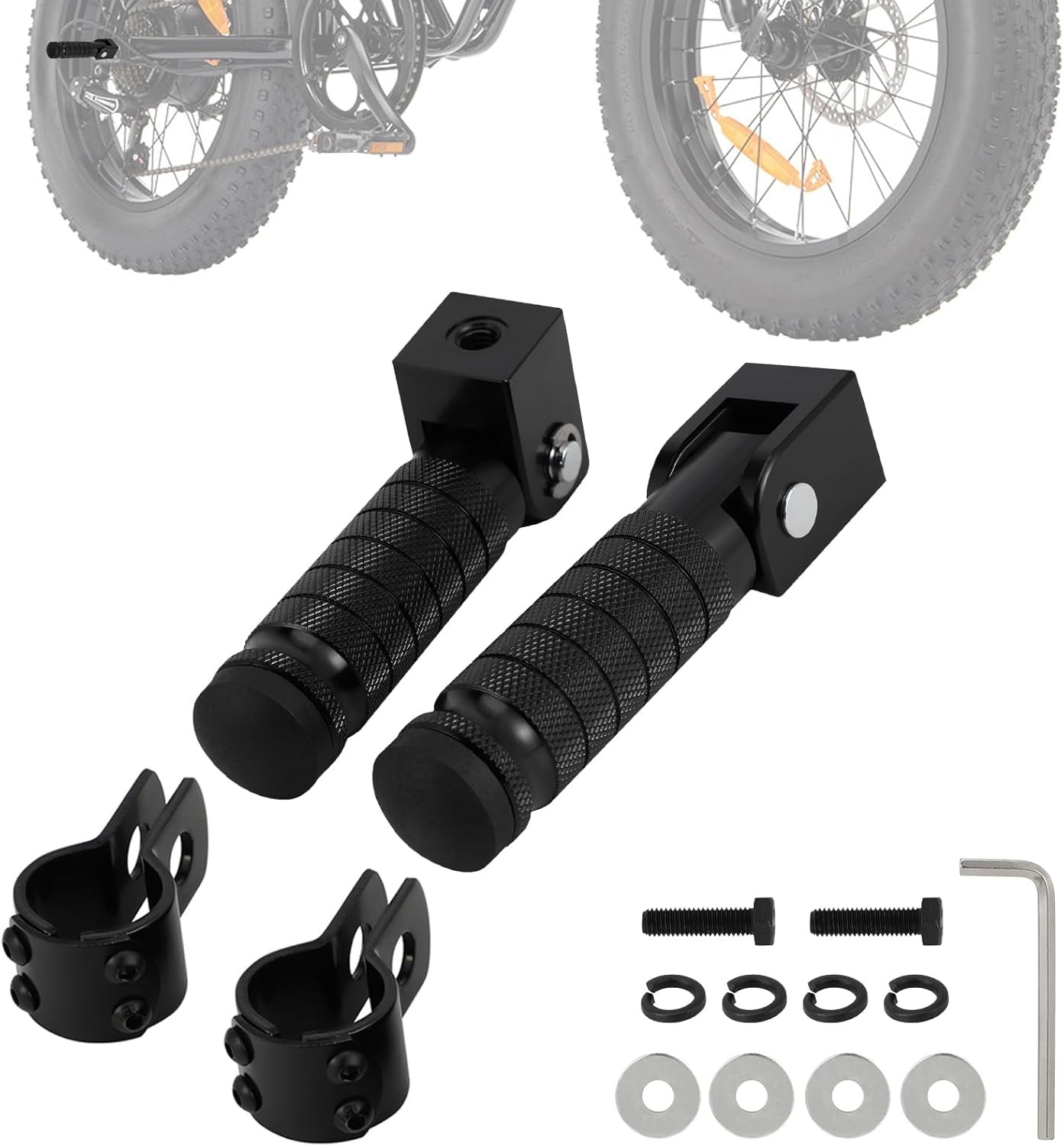 Universal Foldable Ebike Foot Pegs M8 – Universal E Bike Foot Pegs