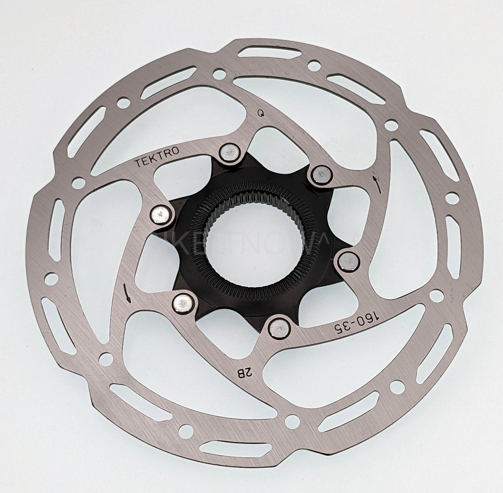 Tektro 160-35 Bike Round Type Disc Rotor, Center Lock, Stainless, TR35 160mm