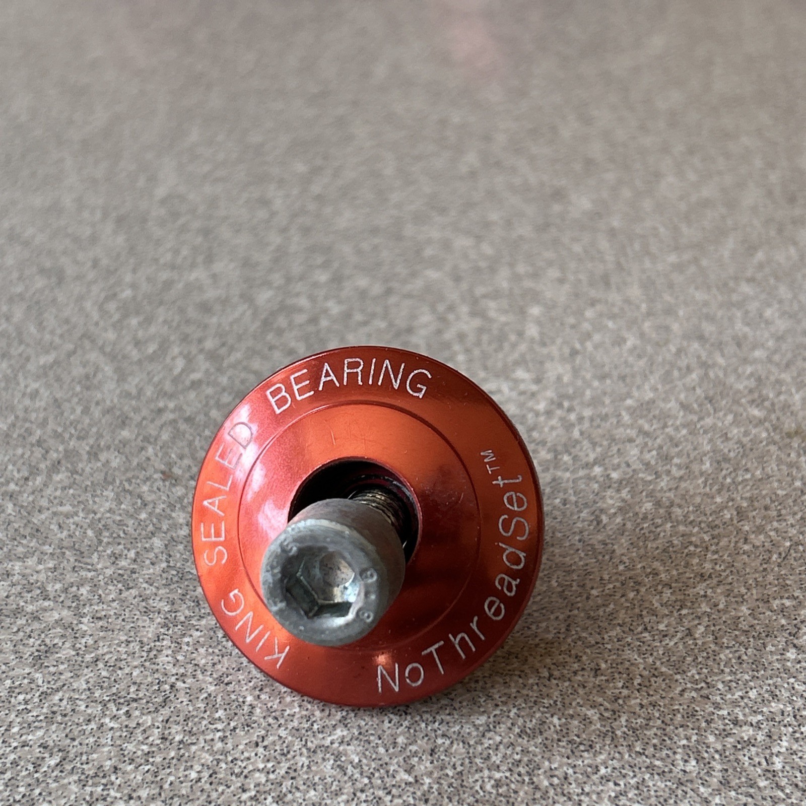 1 inch Chris King threadless Headset anodized red