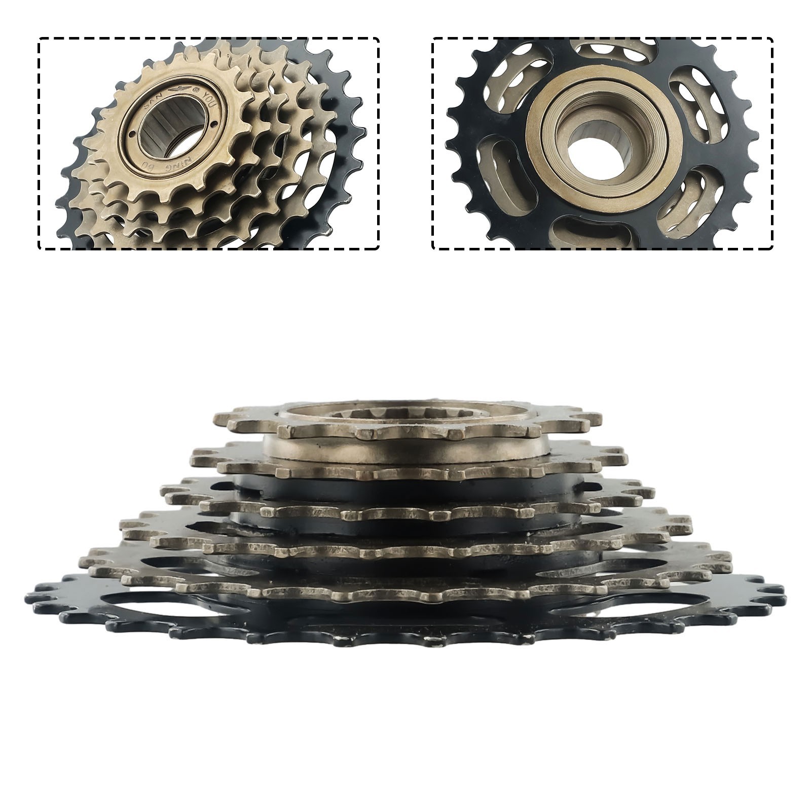 Screw On Freewheel 13/14-28T Easy Assembly High-carbon Steel Screw On Freewheel