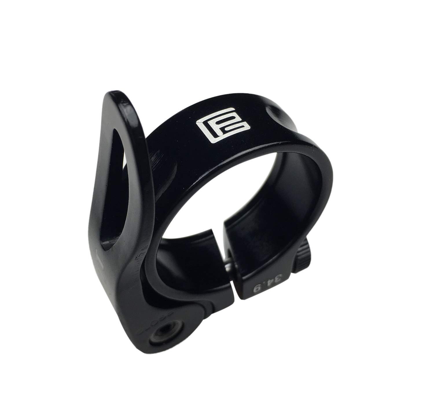 PLATT Bicycle Seatpost Clamp Quick Release Aluminum 34.9mm Black