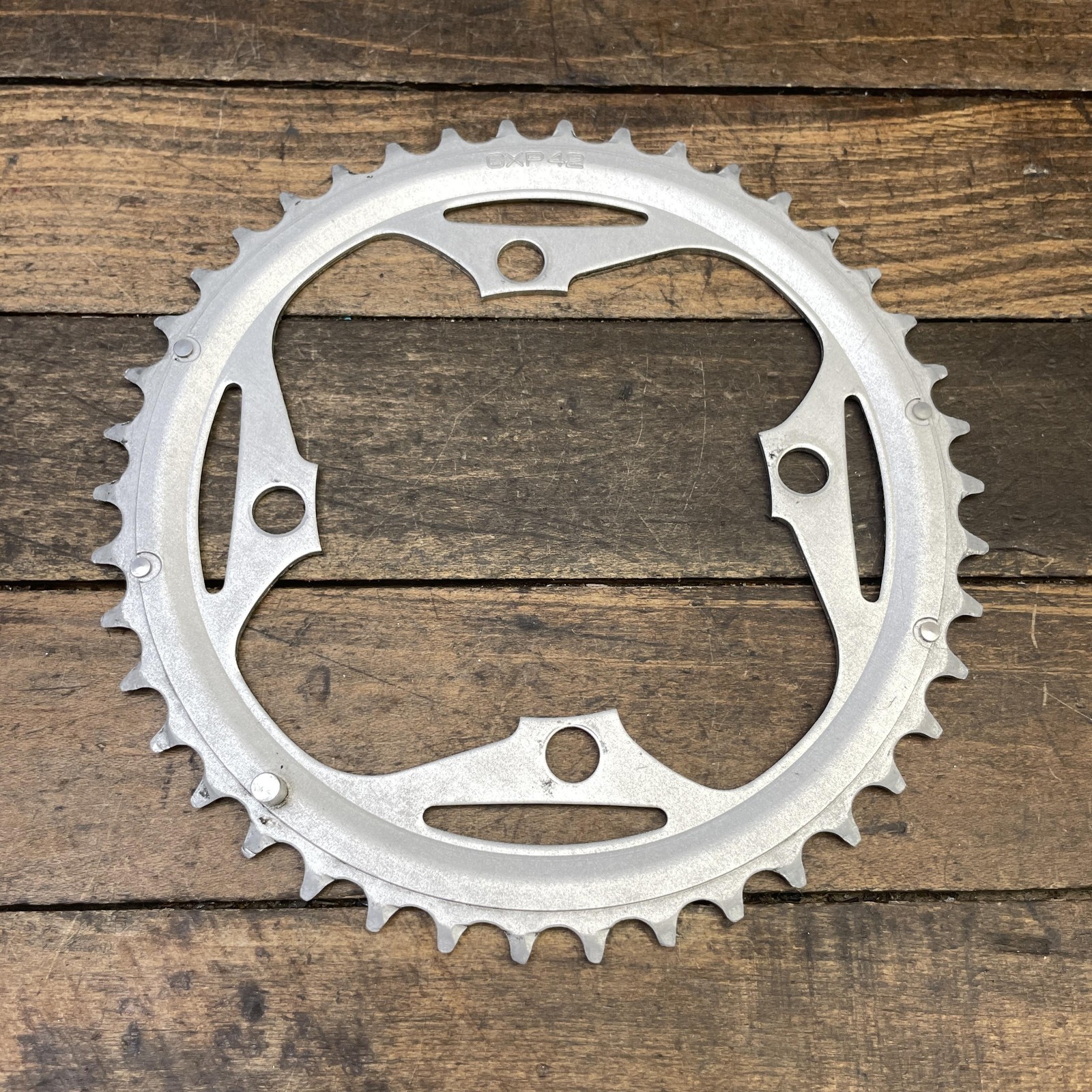 Sugino 42T Chainring 104 BCD 4-Arm Silver Aluminum MTB Middle CXP42 42 Tooth