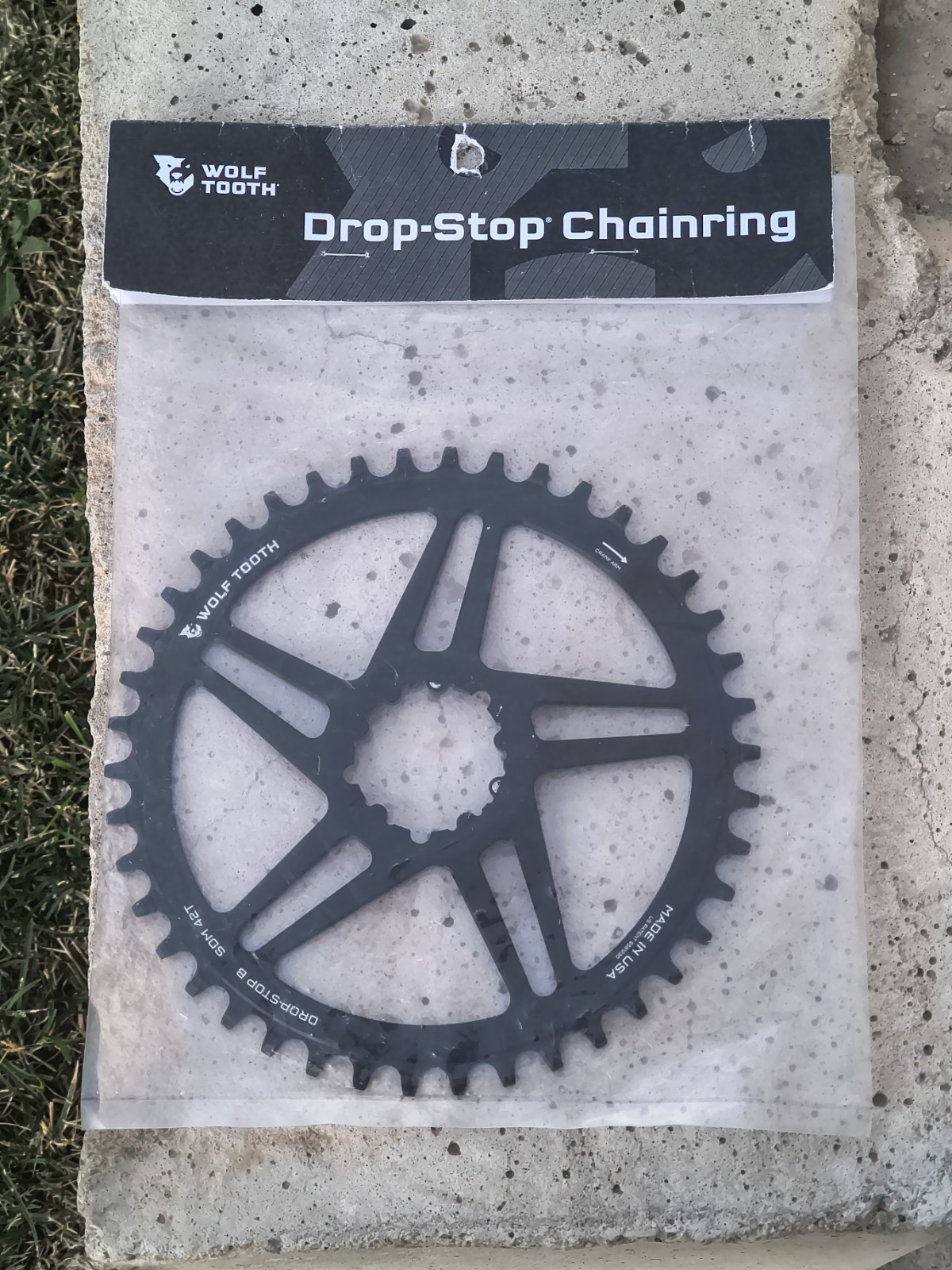 Wolf Tooth Chainring 42t Direct Mount 12-Speed Aluminum Black MTB