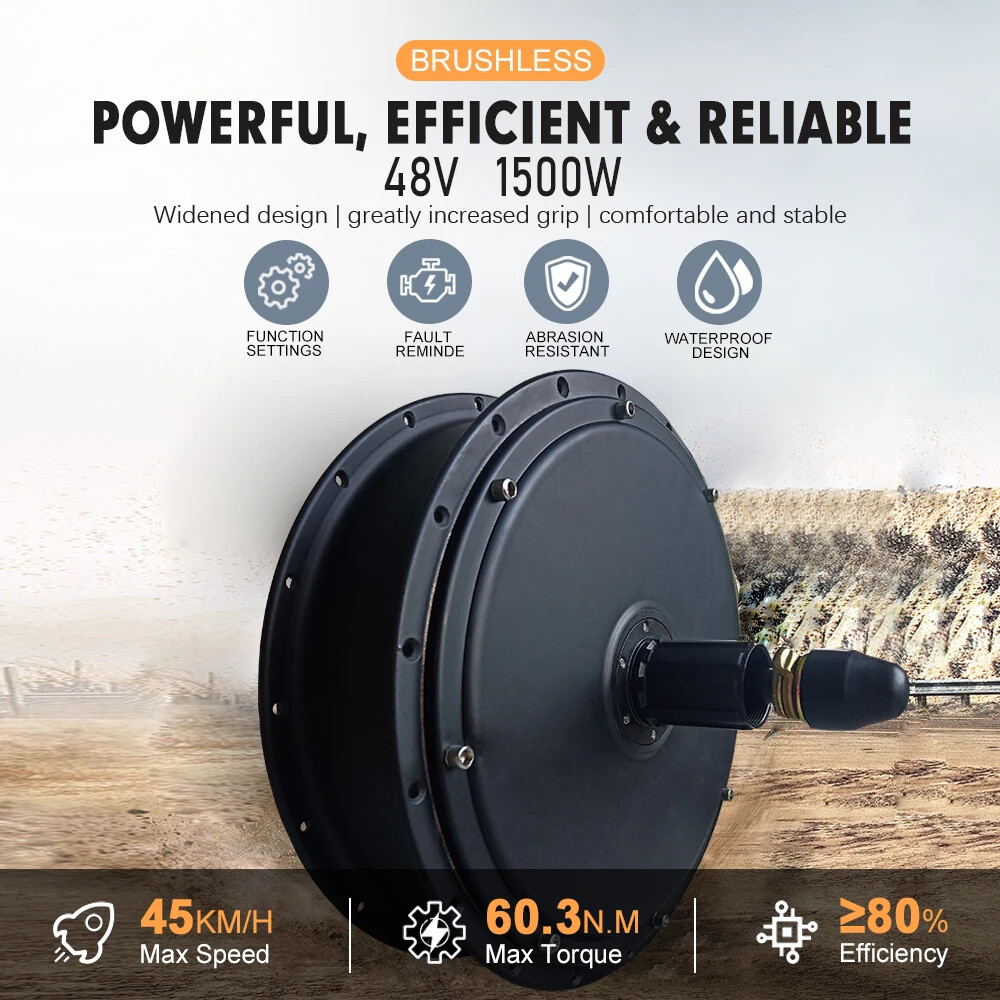48V 1500W 4.0 Fat Tire Snow Bike Ebike Rear Cassette Hub Motor Wheel Kit