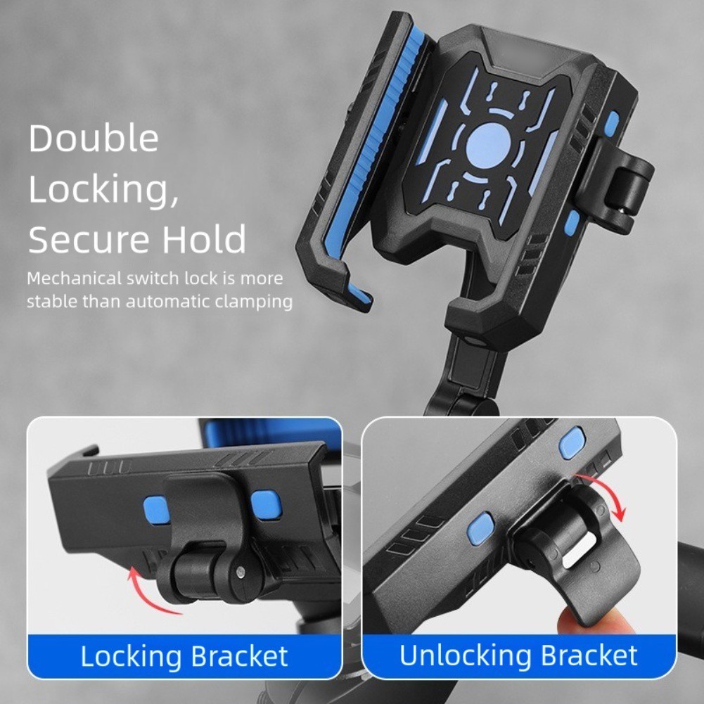Motorcycle Mirror Mount Phone Holder Compatible with 47 to 72 Inch Devices