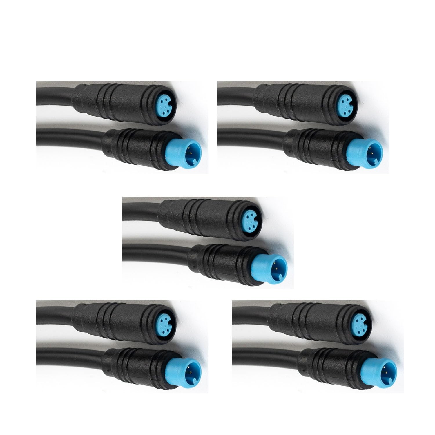 Julet Waterproof Cable Extension Connector 2 3 4 Pin Male Female Ebike
