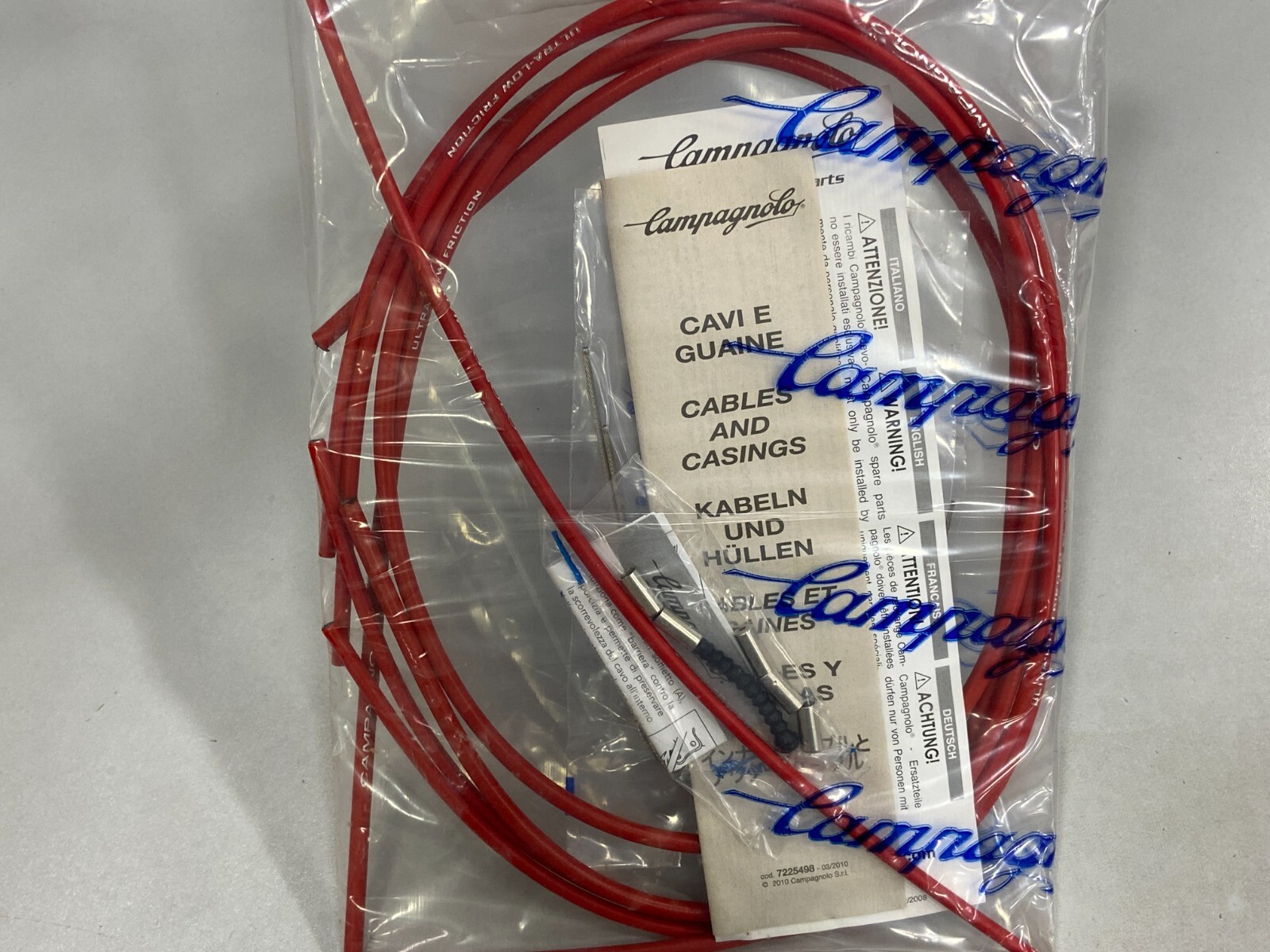 Campagnolo Ultra-Shift Ergo Lever Cable Set (Red) #CG-ER600R