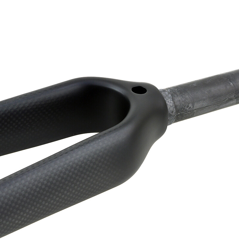 Carbon Fiber Road Bike Fork Straight/Cone Tube Rigid Bicycle Fork 700C 28.6mm