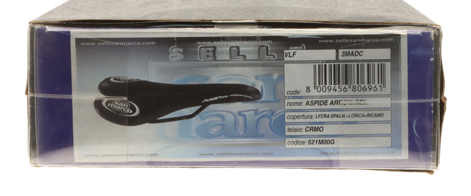 Selle San Marco Aspide Arrowhead Gel Saddle Chromoly Rails Black NIB NOS NEW