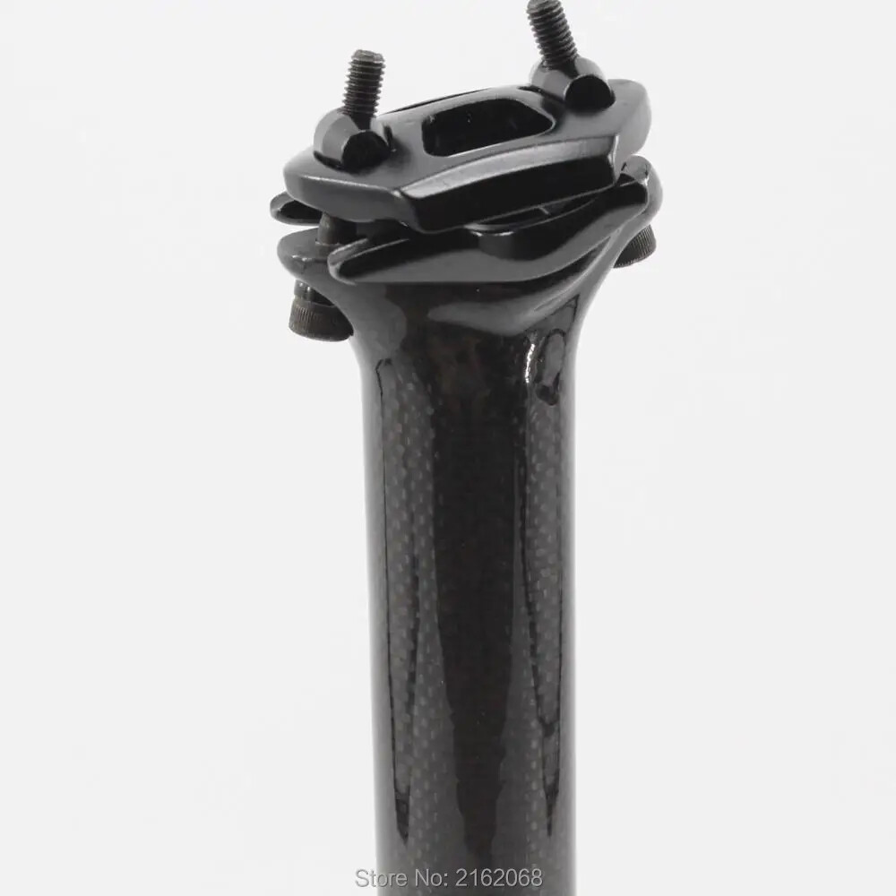 MTB Road Bike Carbon Fibre Seatpost 5mm Offset 25.4/27.2/30.8/31.6/33.9/34.9mm