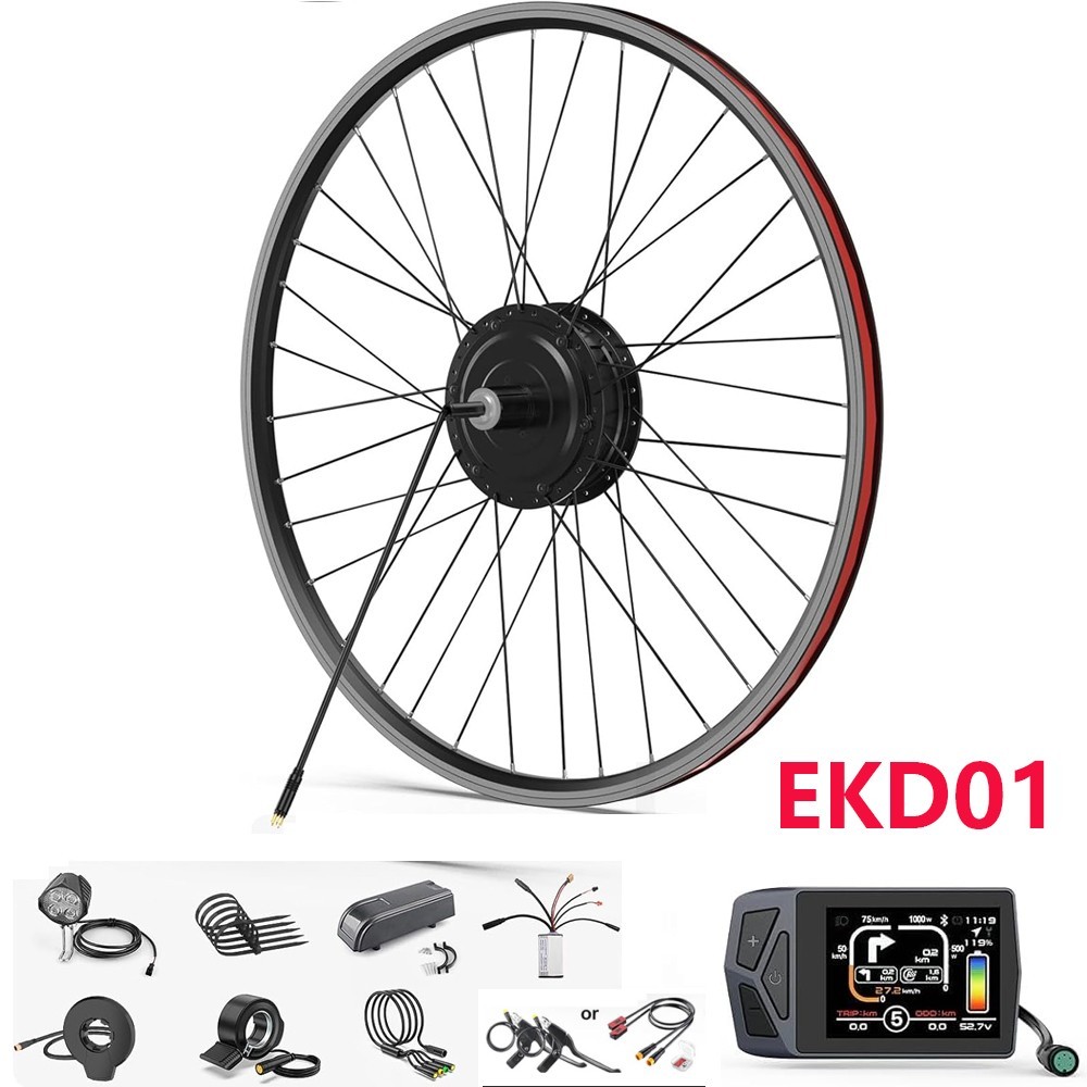 48V500W Rear Wheel Hub Motor BAFANG 20″ 26″ 27.5» 700C Ebike Conversion Kits US