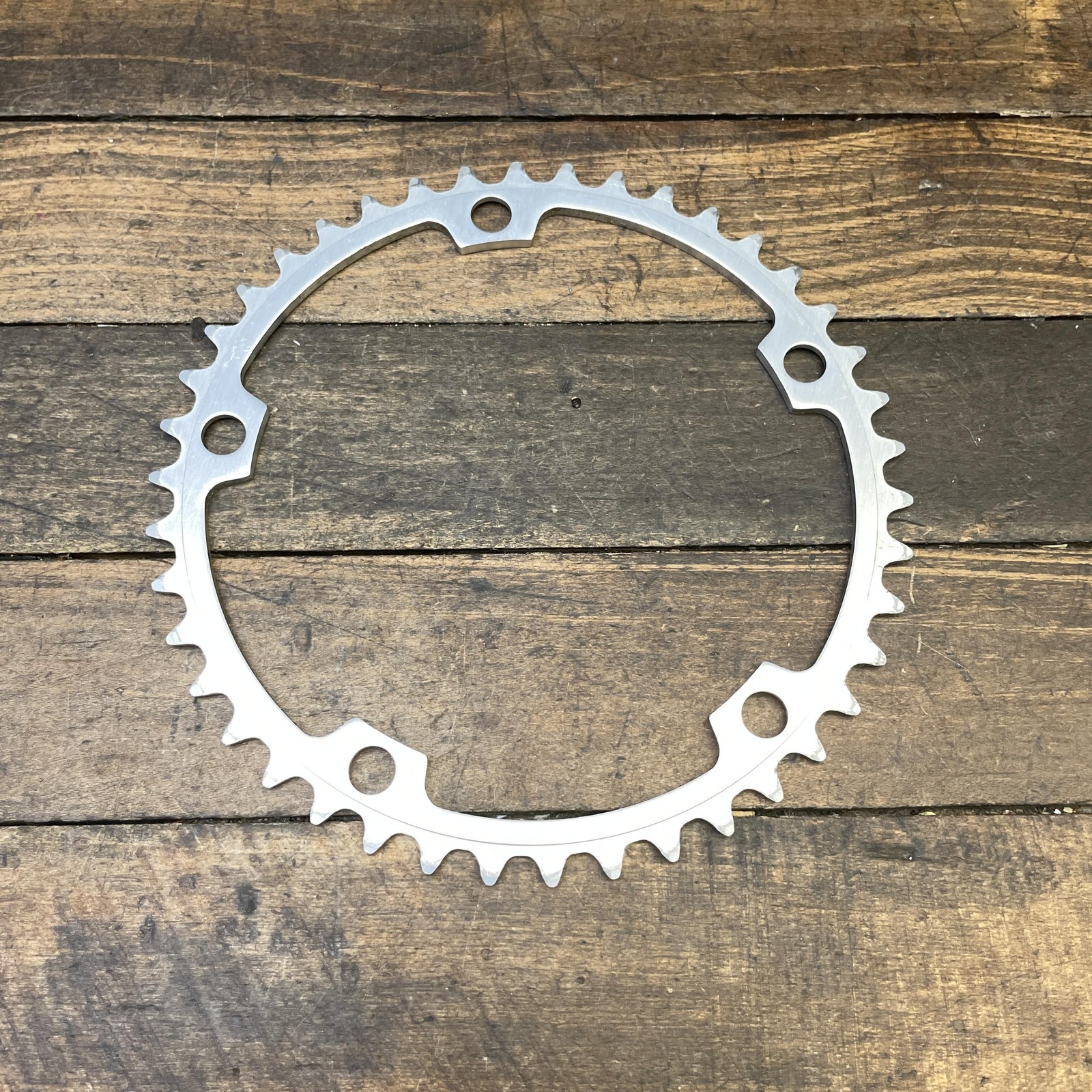 Vintage Sugino 42T Chainring 42 Tooth 144 BCD 5 Arm Silver Road Bike Alloy
