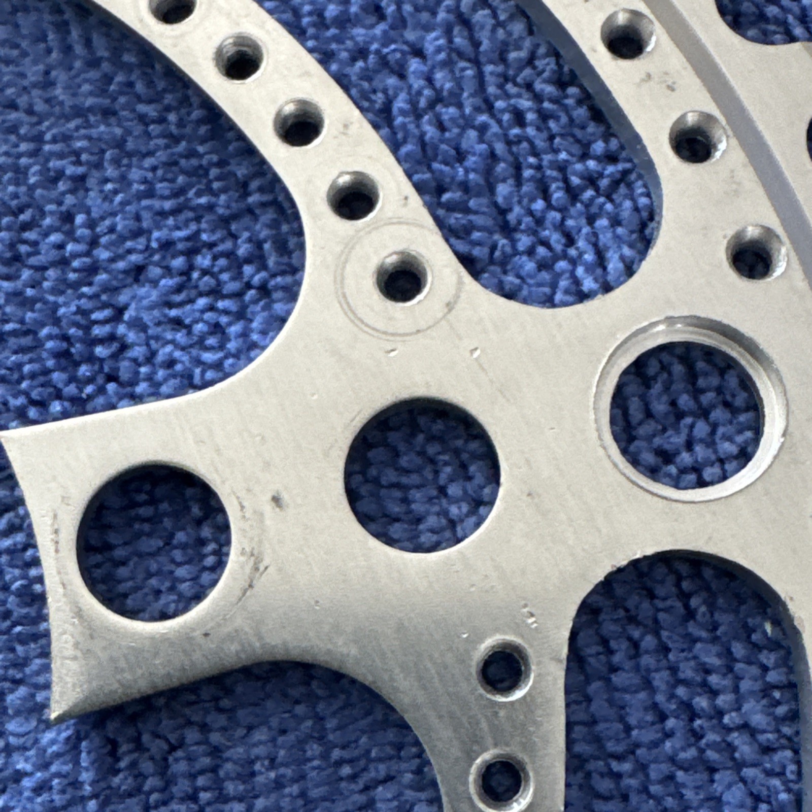 VNTG STRONGLIGHT 99 BIS DRILLIUM ALLOY CHAINRING 86 BCD X 48T SIL NEW TAKEOFFS.