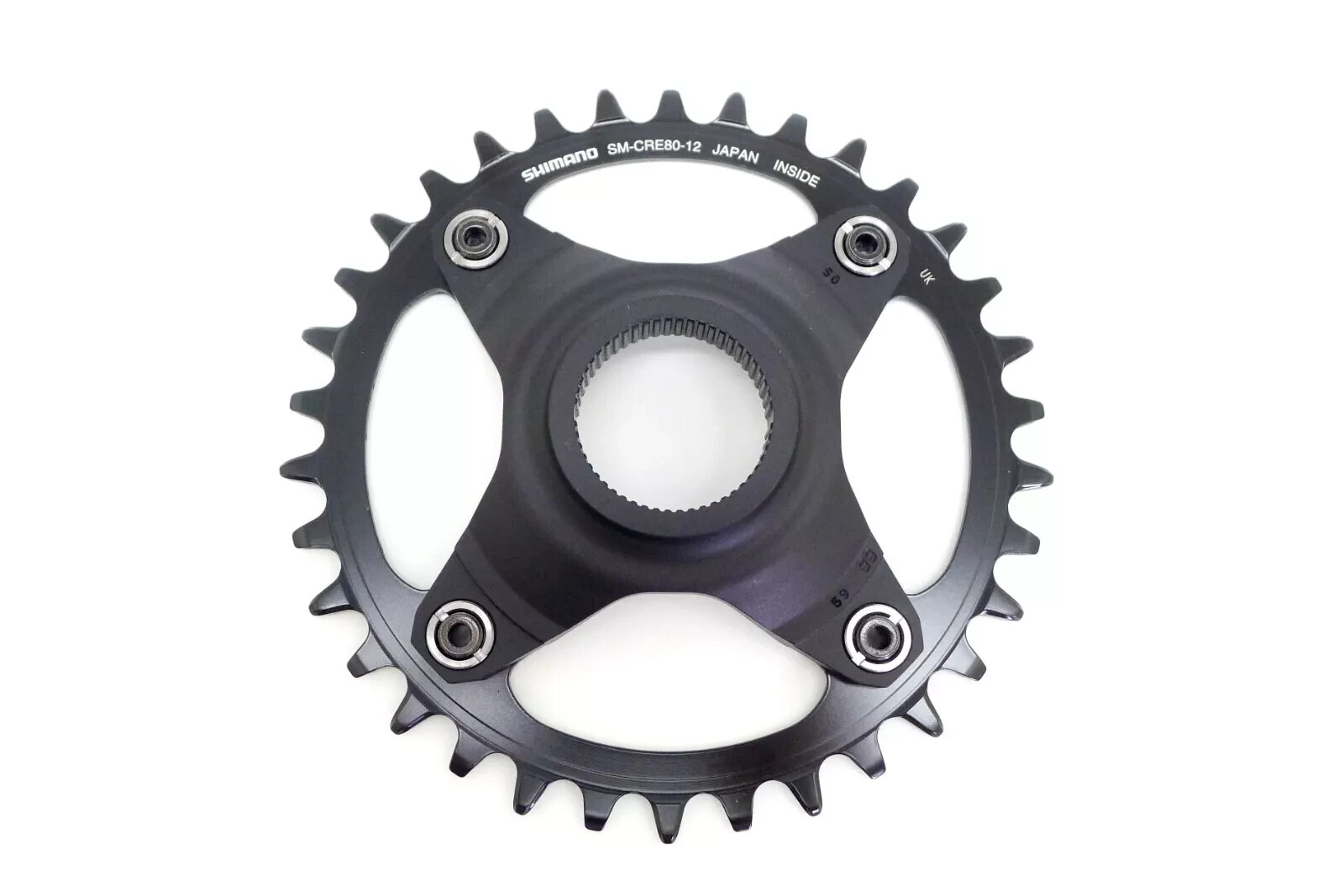 Shimano STEPS SM-CRE80-12-B 1×12 Speed 34T E-bike Chainring 55mm Chainline