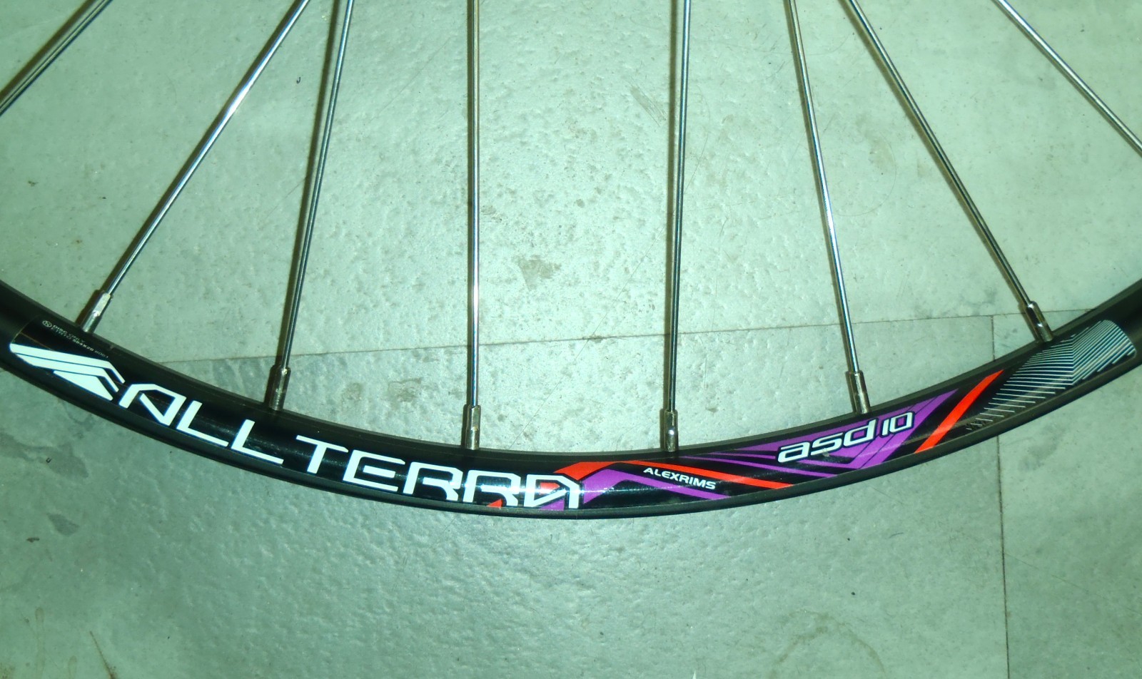 FRONT ALL TERRA ASD10 584X20 ALUMINUM DISC SPECIFIC BIKE RIM/HUB FWH65