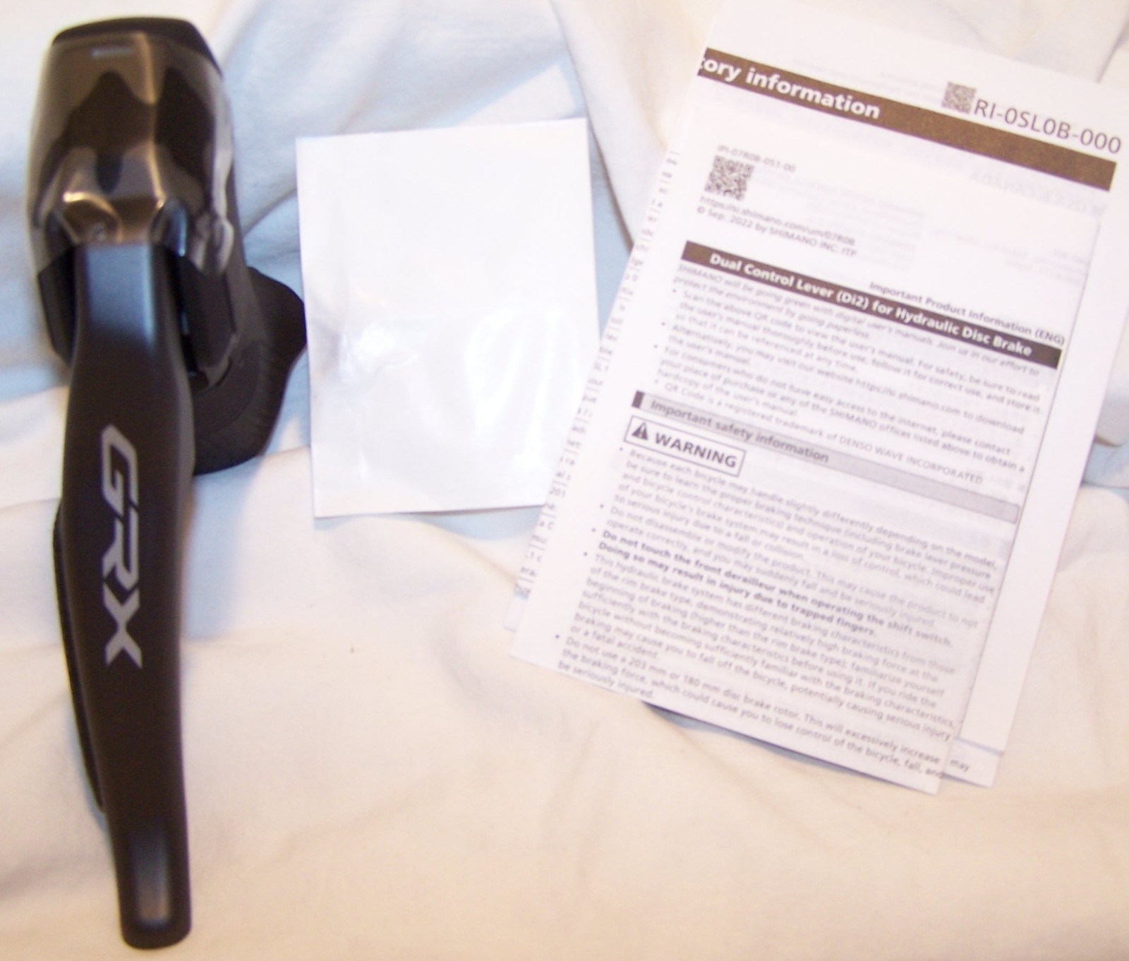 Shimano GRX ST-RX825-R RIGHT Di2 Shifter/brake Lever (w/o caliper) 12 speed NIB