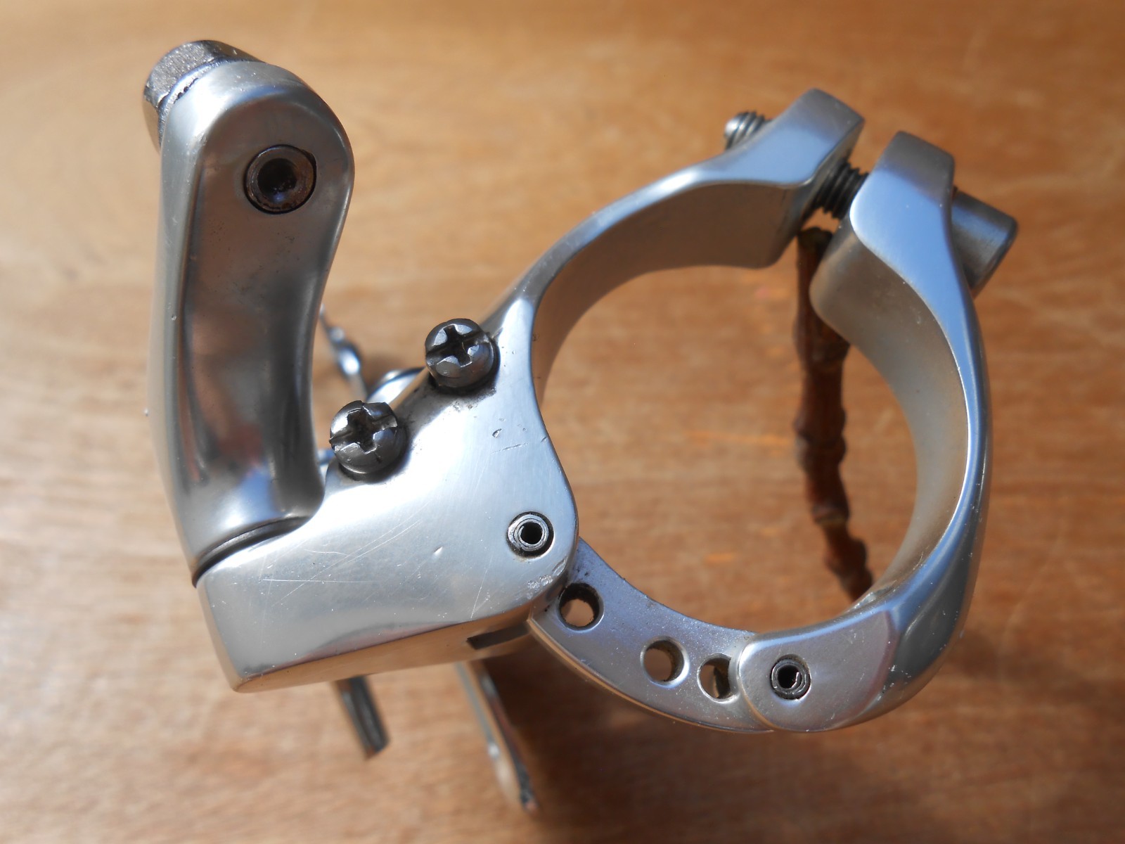 Vintage Campagnolo Record O.R. MTB Rear Derailleur Triple Bottom Pull 31.8 Clamp