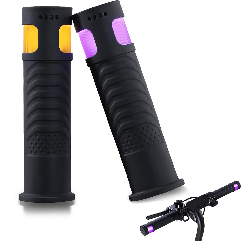 12 LED Models Rechargeable Handlebars Grips Shockproofed Bike Handlebars Grips