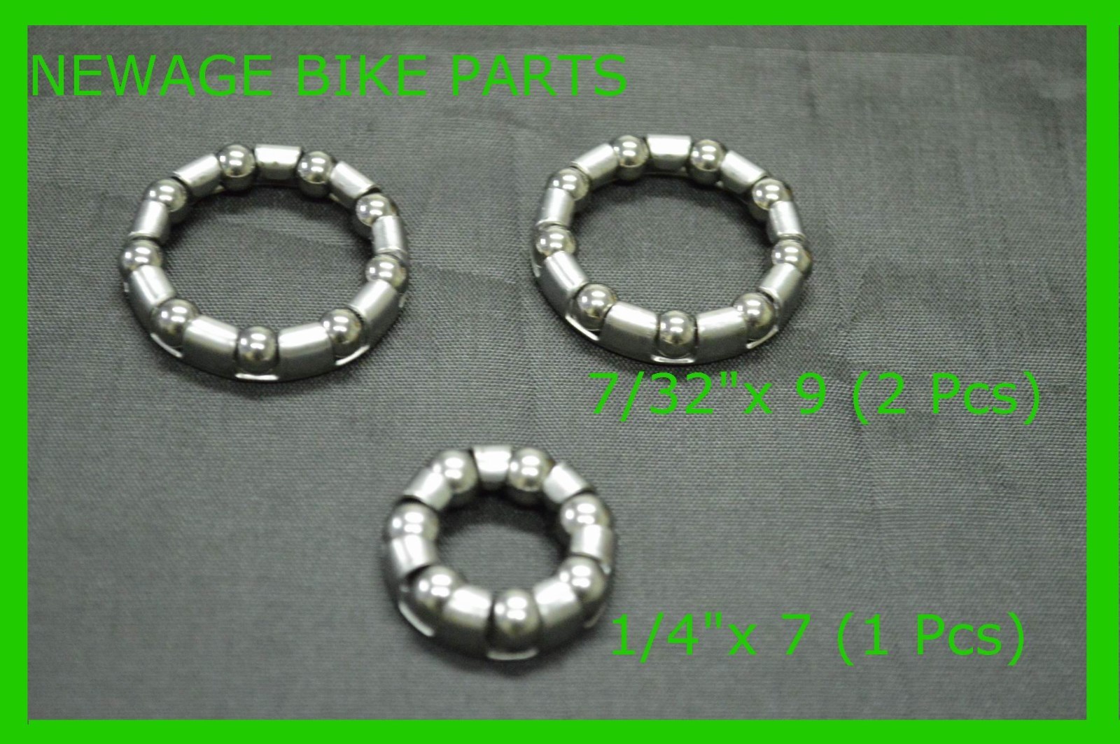 NEW Set (3 Pcs) Coaster Brake Rear Hub Bearings Bicycle Bike