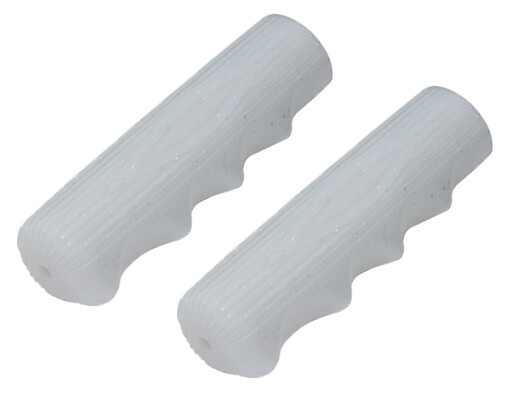 bike Grips Kraton Rubber 212 Sparkle/White. lowrider grips, beach cruiser grips