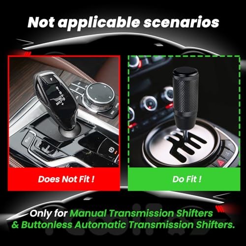 Weighted Shift Knob for Automatic and Speed Manual Cars, 3.15″ Stick Shifter