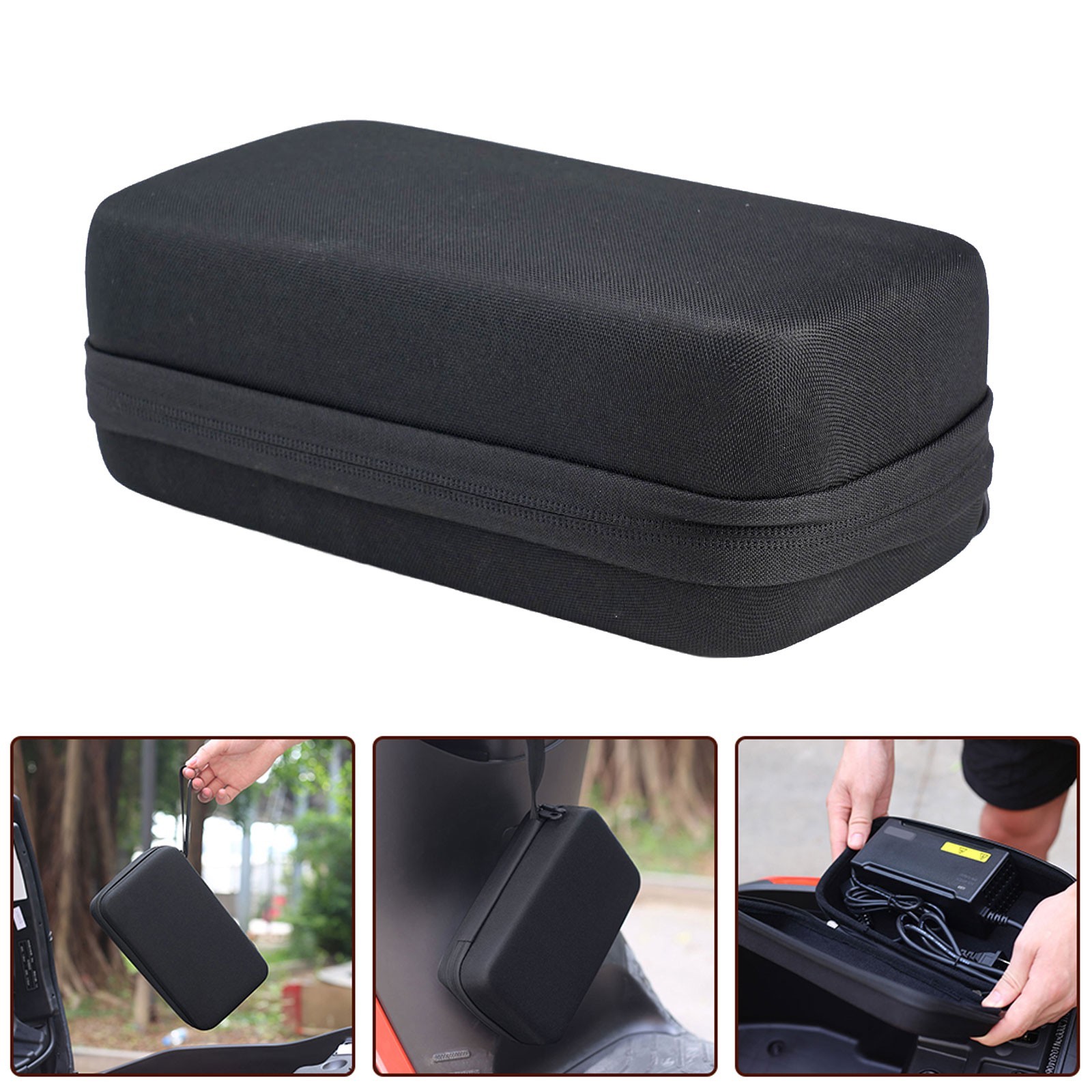 Shockproof Electric Bike Charger Pack Storage Bag Portable Ebike Travel Case
