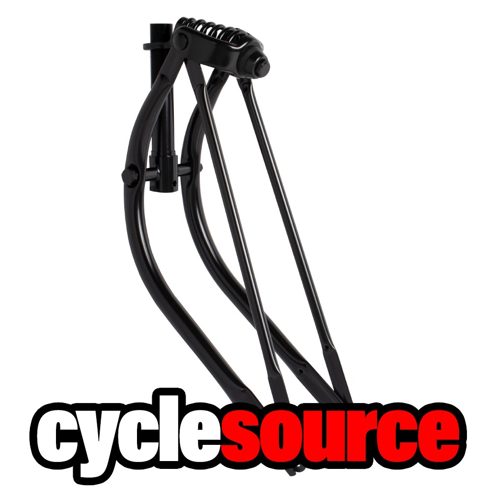 20″ Lowrider Classic Bent Spring Fork 1″ Chrome bike bicycle fork
