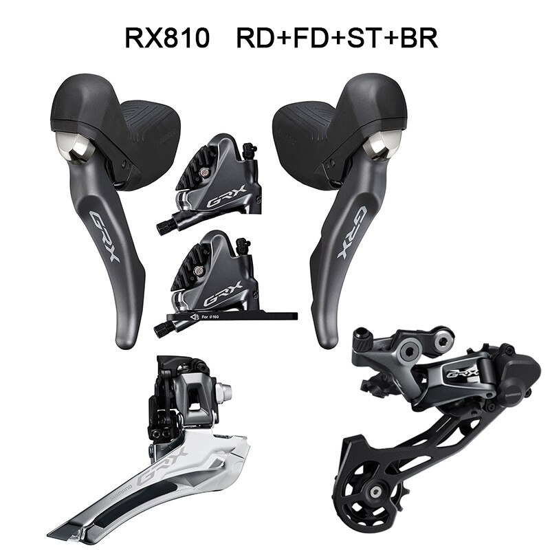 Shimano GRX RX810 2×11-Speed Groupset ST+BR-+RD+FD For Road Bike Disc Brake Set