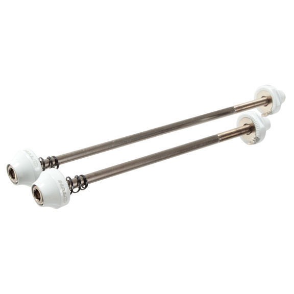 Halo Hex Key wheel skewers, F/R – white STD length