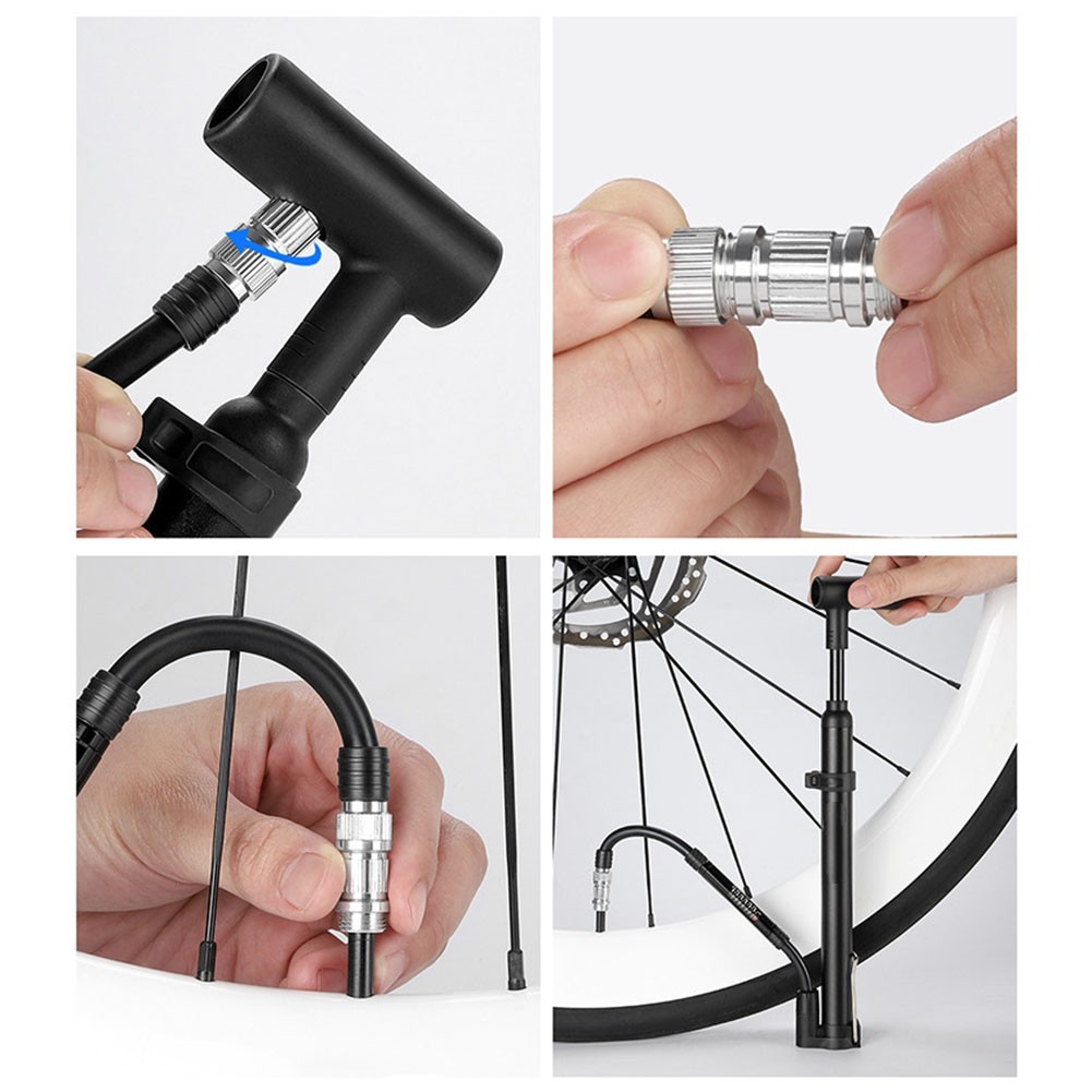 Portable Bike Pump with 120PSI Capability for Road and Mountain Biking