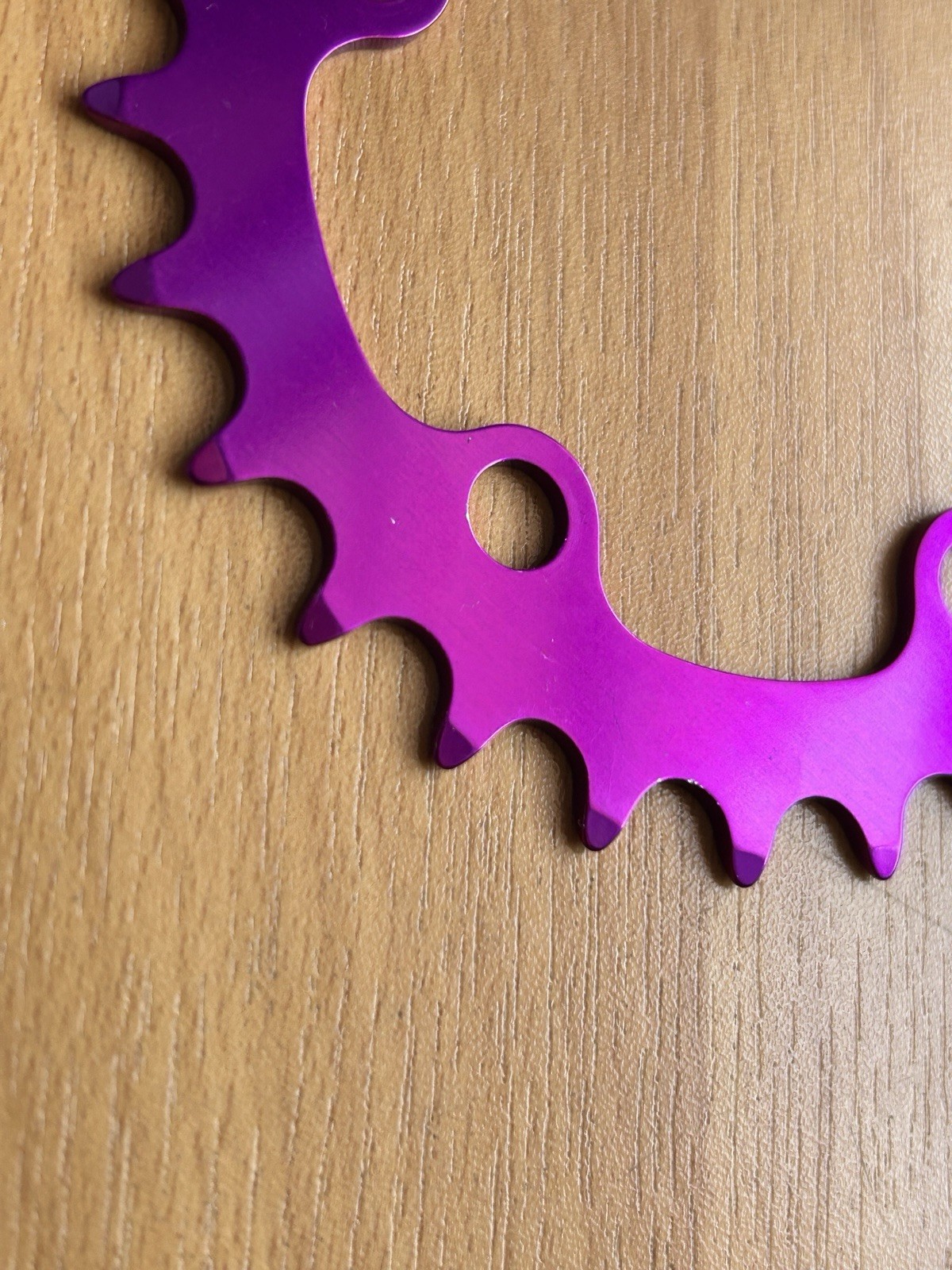 NOS Vintage Kooka 26T Chainring 74 BCD 3DV Purple 90s MTB CNC Grafton Cook Bros