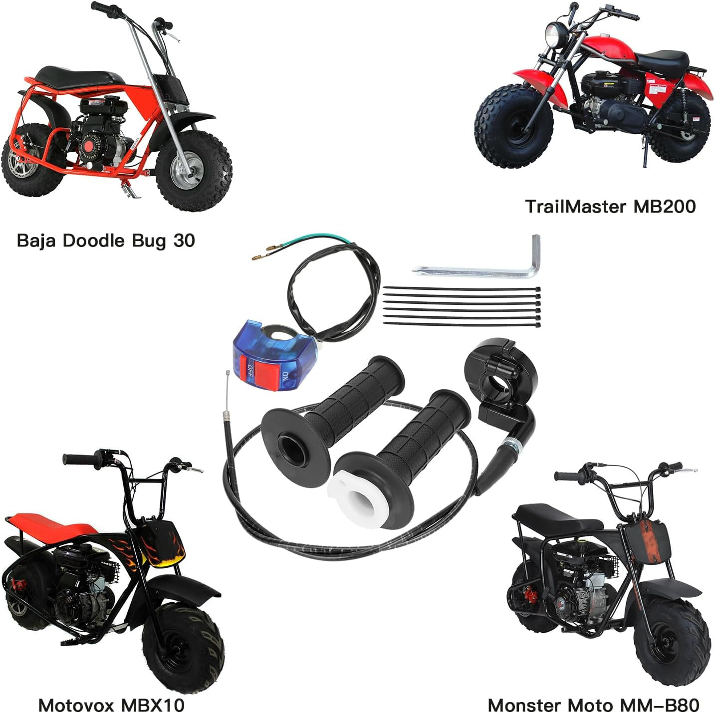 Mini Bike Throttle Kit Replacement for Coleman Minibike CT200U CT200U-EX BT200X