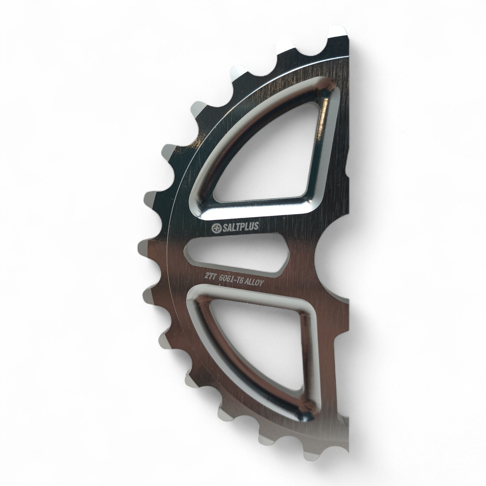 Salt Plus BMX 27T Chainring Alloy Fit 22mm Spindle Crankset Silver
